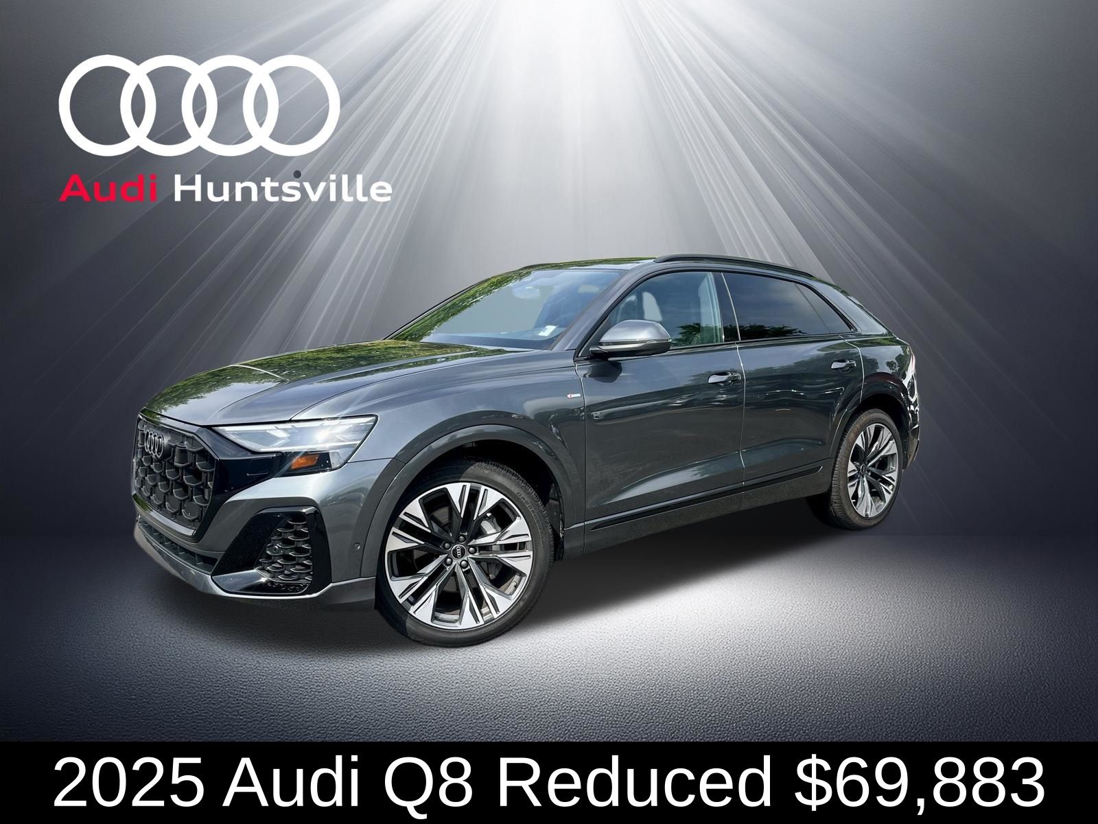 Daytona Gray Pearl Effect 2025 Audi Q8 quattro Premium Plus 55 TFSI SUV / Crossover All-Wheel Drive 8-Speed Automatic