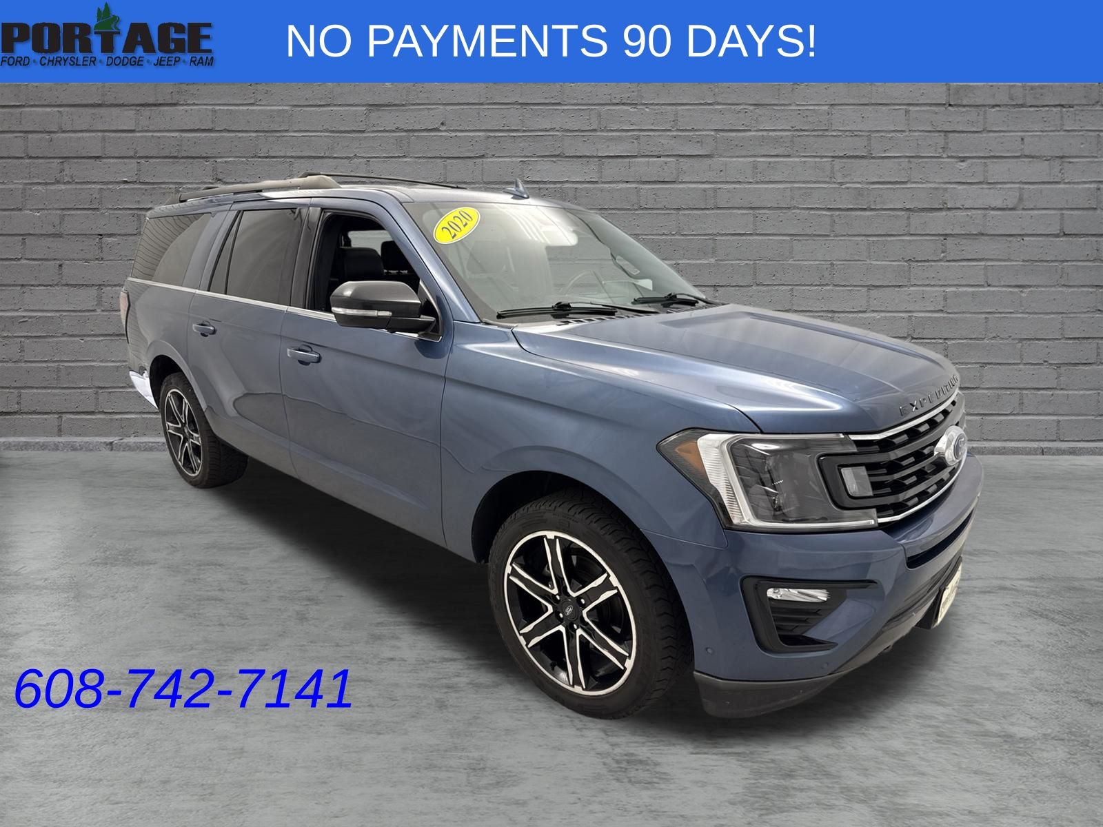 Blue Metallic 2020 Ford Expedition SUV / Crossover Four-Wheel Drive Automatic