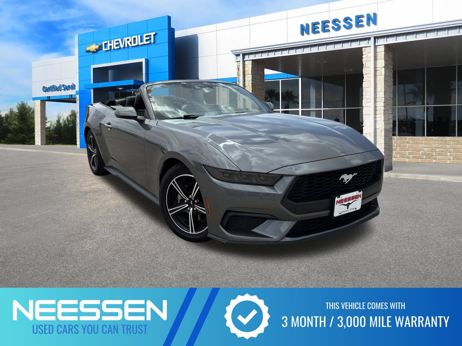 Gray Metallic 2025 Ford Mustang Convertible Rear-Wheel Drive Automatic