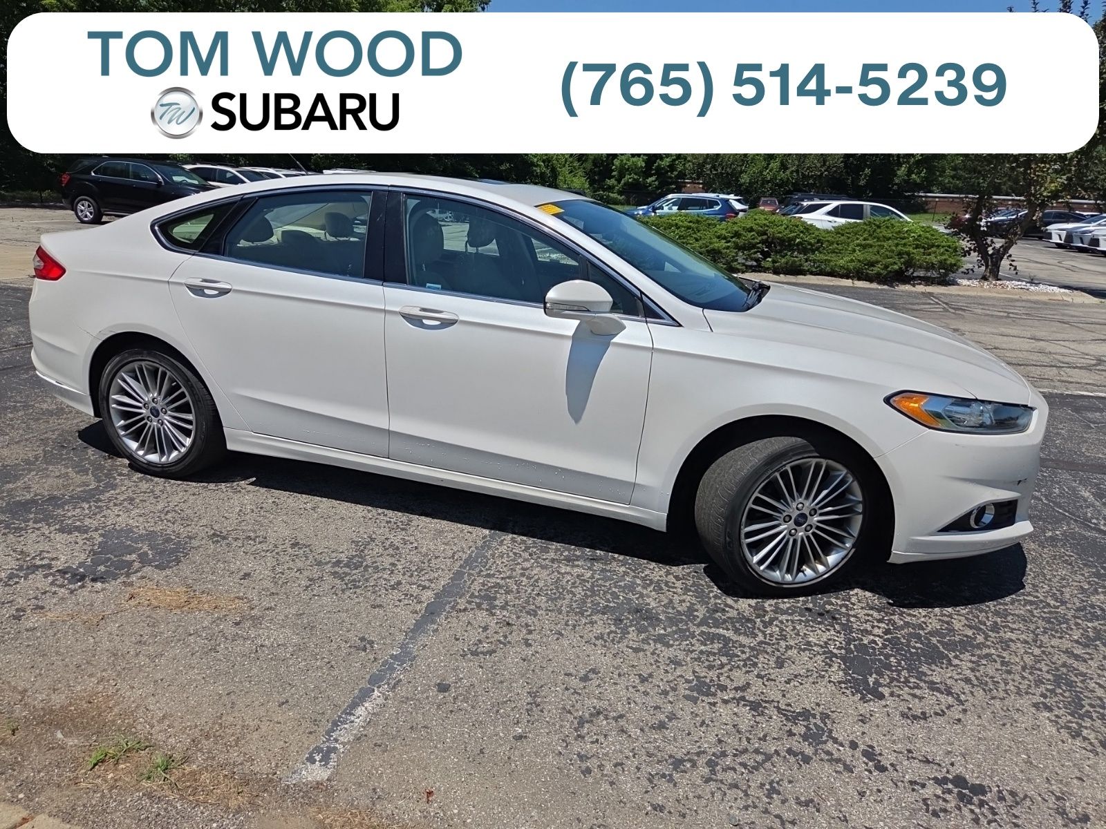 White Platinum Clearcoat Metallic 2013 Ford Fusion Sedan Front-Wheel Drive 6-Speed Automatic