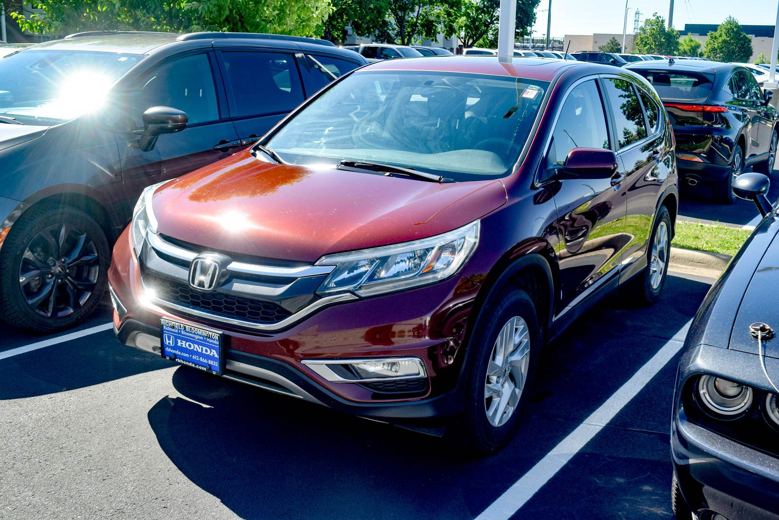 Red (Copper Sunset Pearl) 2016 Honda CR-V EX AWD SUV / Crossover All-Wheel Drive Continuously Variable Transmission