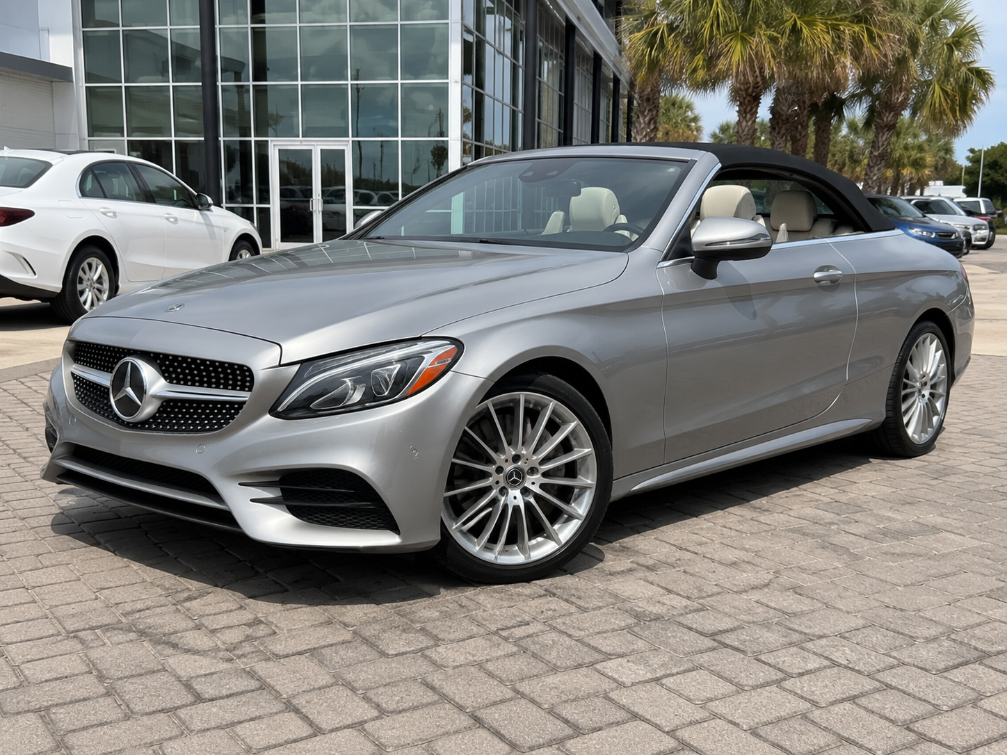 Mojave Silver Metallic 2021 Mercedes-Benz C-Class Convertible Rear-Wheel Drive 9-Speed Automatic