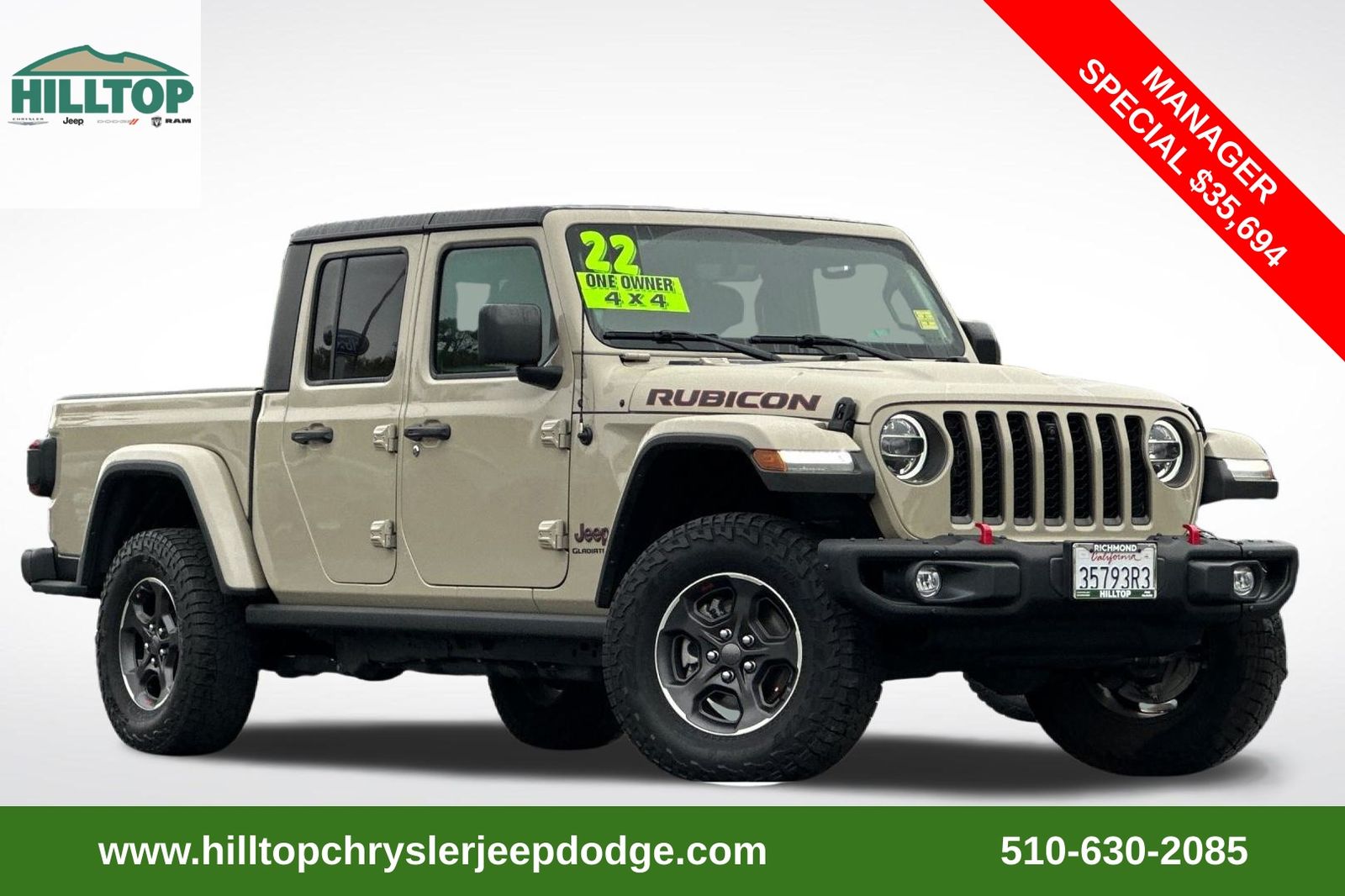 2022 Jeep Gladiator Rubicon Crew Cab 4WD