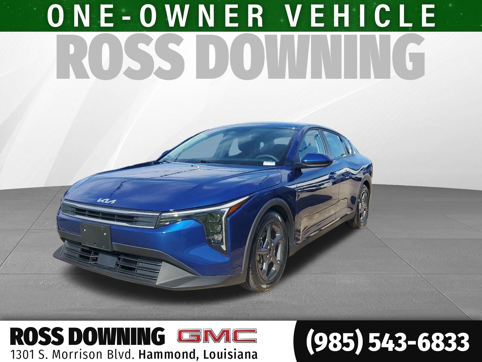 Deep Sea Blue 2025 Kia K4 LXS FWD Sedan Front-Wheel Drive Continuously Variable Transmission