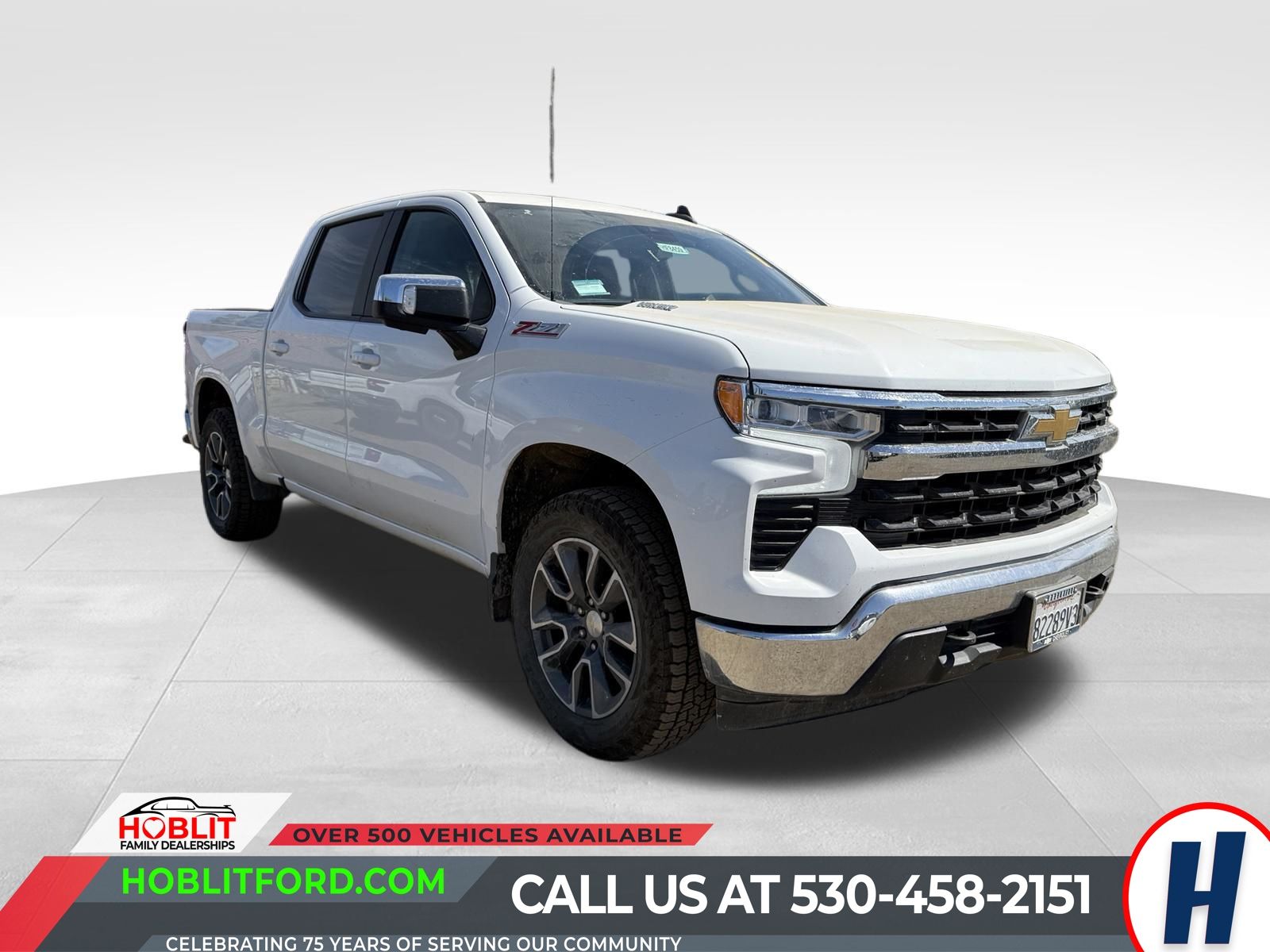 Summit White 2023 Chevrolet Silverado 1500 Pickup Truck Four-Wheel Drive Automatic