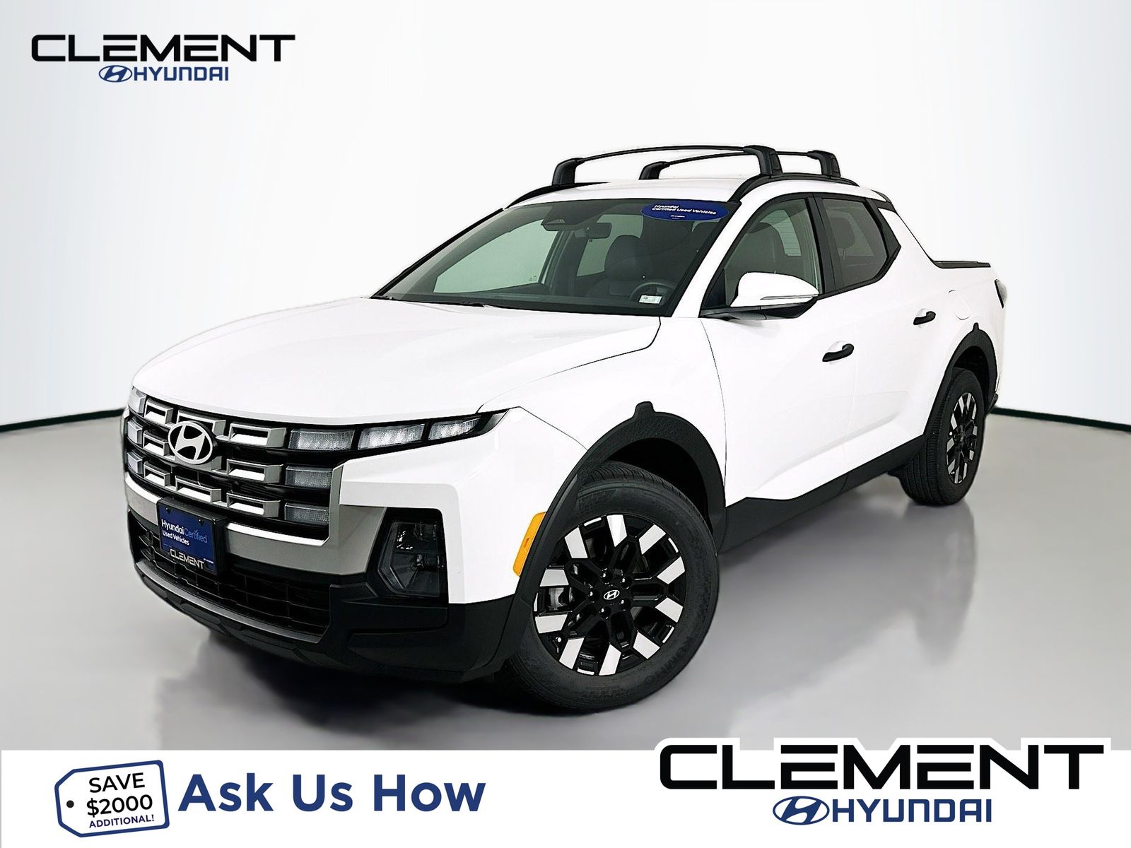 Atlas White 2026 Hyundai Santa Cruz SEL Crew Cab AWD Pickup Truck All-Wheel Drive 8-Speed Automatic