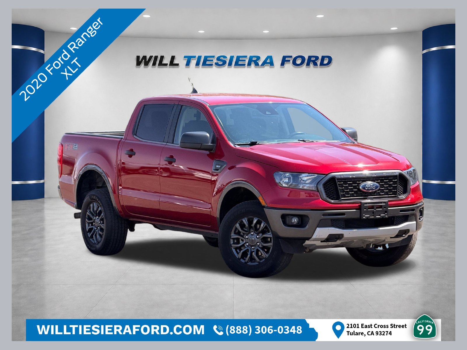 Red Metallic 2020 Ford Ranger Pickup Truck 4X2 Automatic