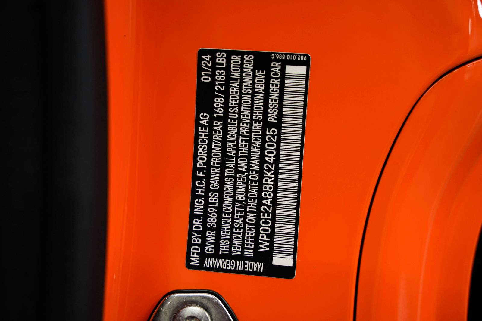 2024 Porsche 718 Spyder RS — photo 39