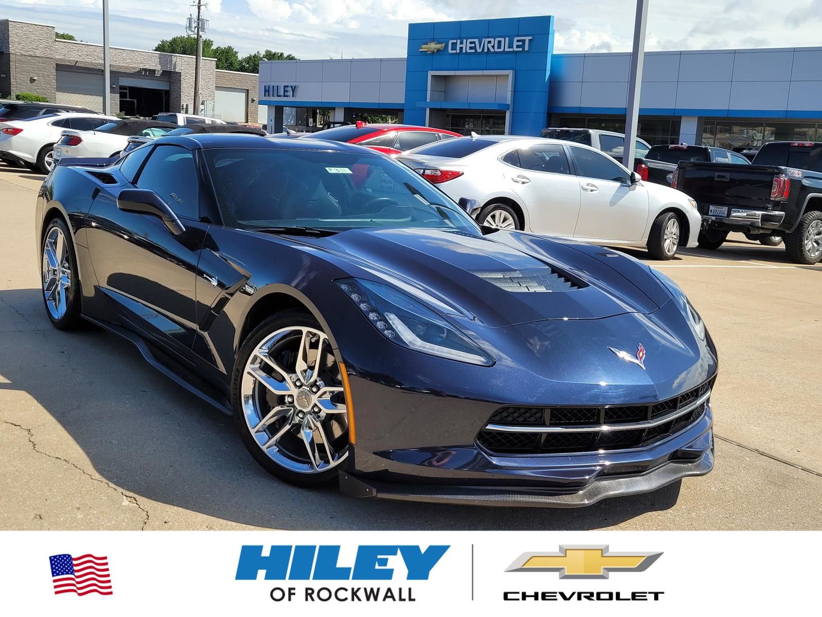 Night Race Blue Metallic 2014 Chevrolet Corvette Stingray Z51 3LT Coupe RWD Coupe Rear-Wheel Drive 6-Speed Automatic