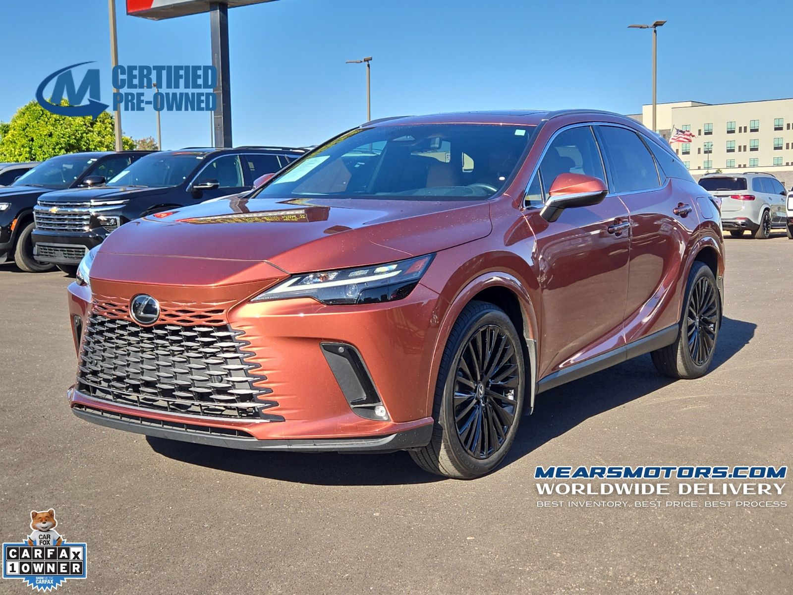 Red (Copper) 2023 Lexus RX Hybrid SUV / Crossover All-Wheel Drive Continuously Variable Transmission