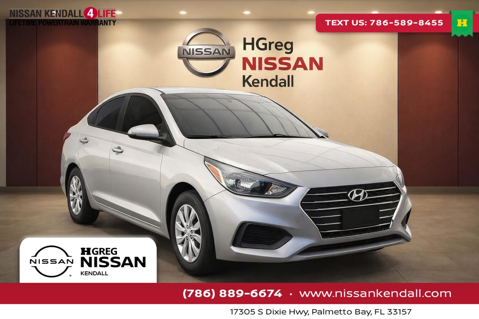 Silver 2022 Hyundai Accent Sedan Front-Wheel Drive Continuously Variable Transmission