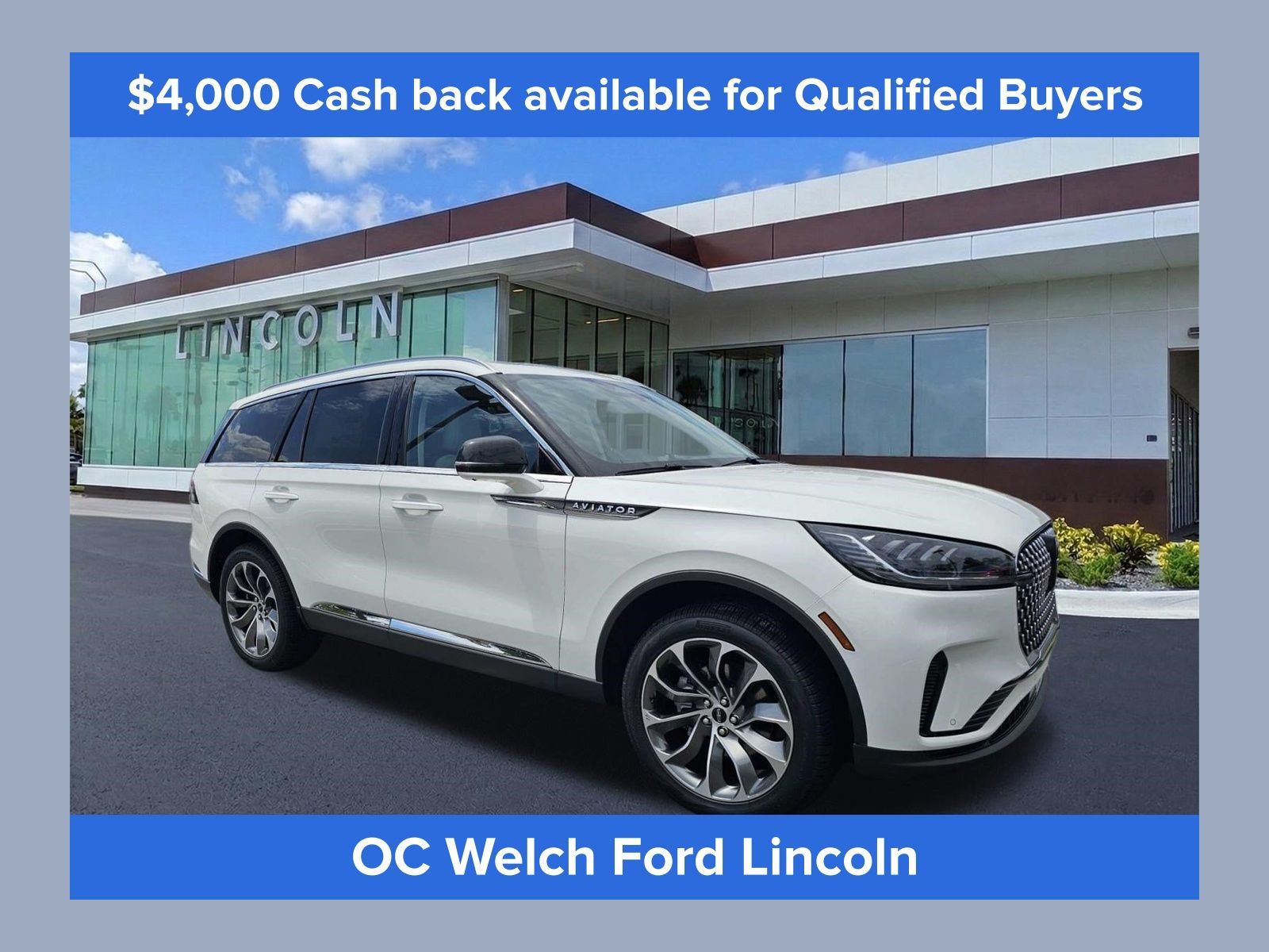 White 2026 Lincoln Aviator SUV / Crossover All-Wheel Drive Automatic