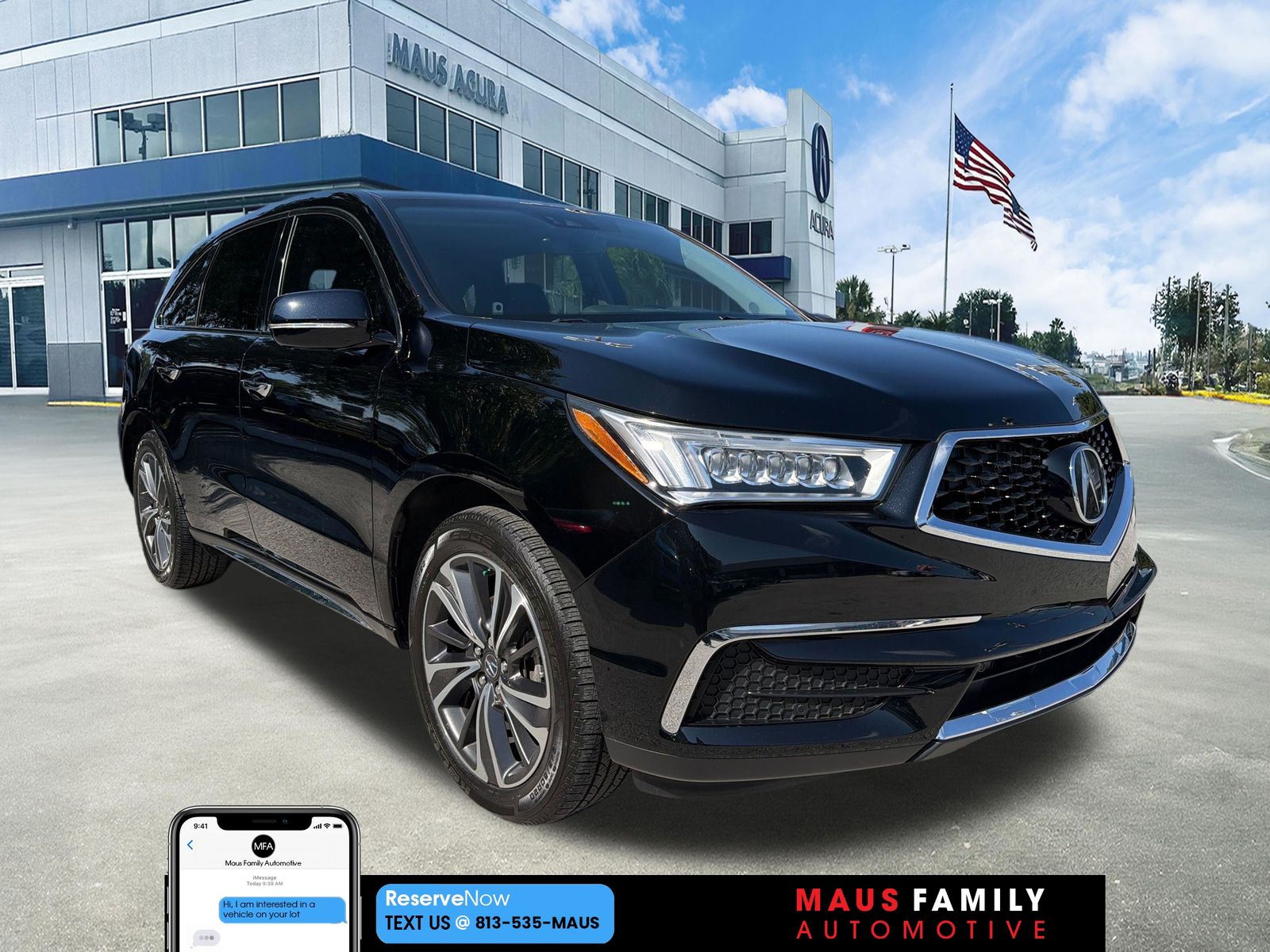 Majestic Black Pearl 2020 Acura MDX SUV / Crossover Front-Wheel Drive 9-Speed Automatic