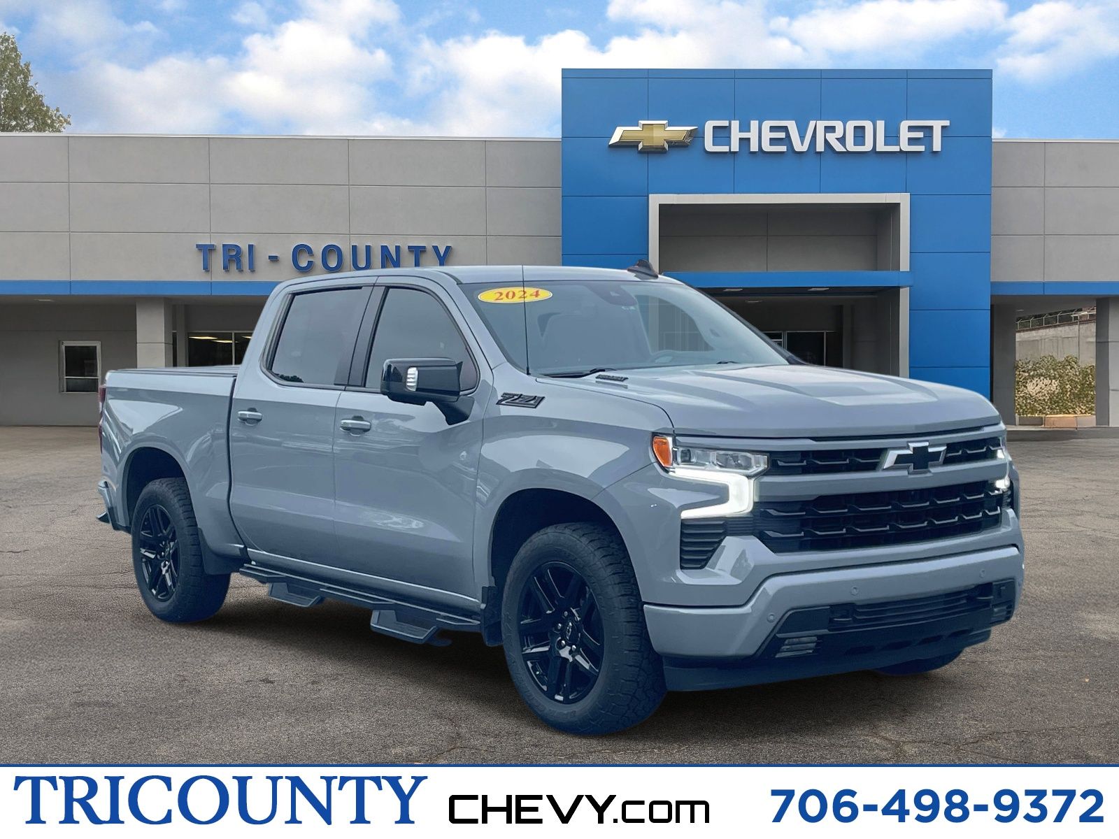 Slate Gray Metallic 2024 Chevrolet Silverado 1500 Pickup Truck Four-Wheel Drive Automatic