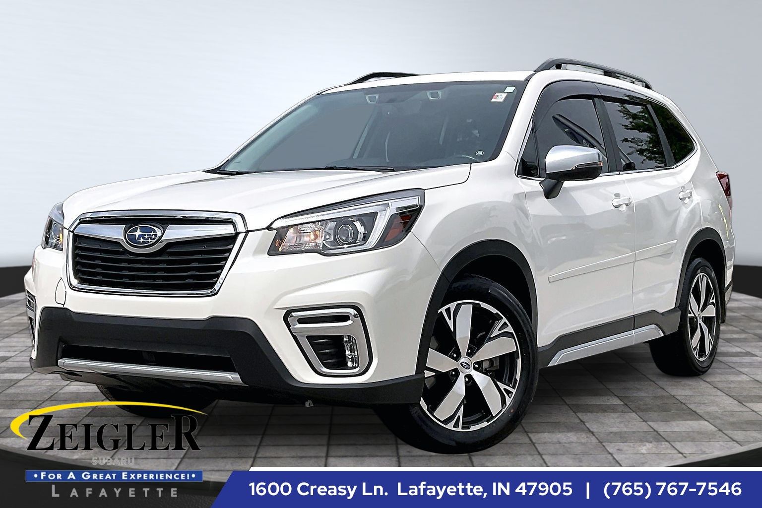 Crystal White Pearl 2020 Subaru Forester 2.5i Touring AWD SUV / Crossover All-Wheel Drive Continuously Variable Transmission