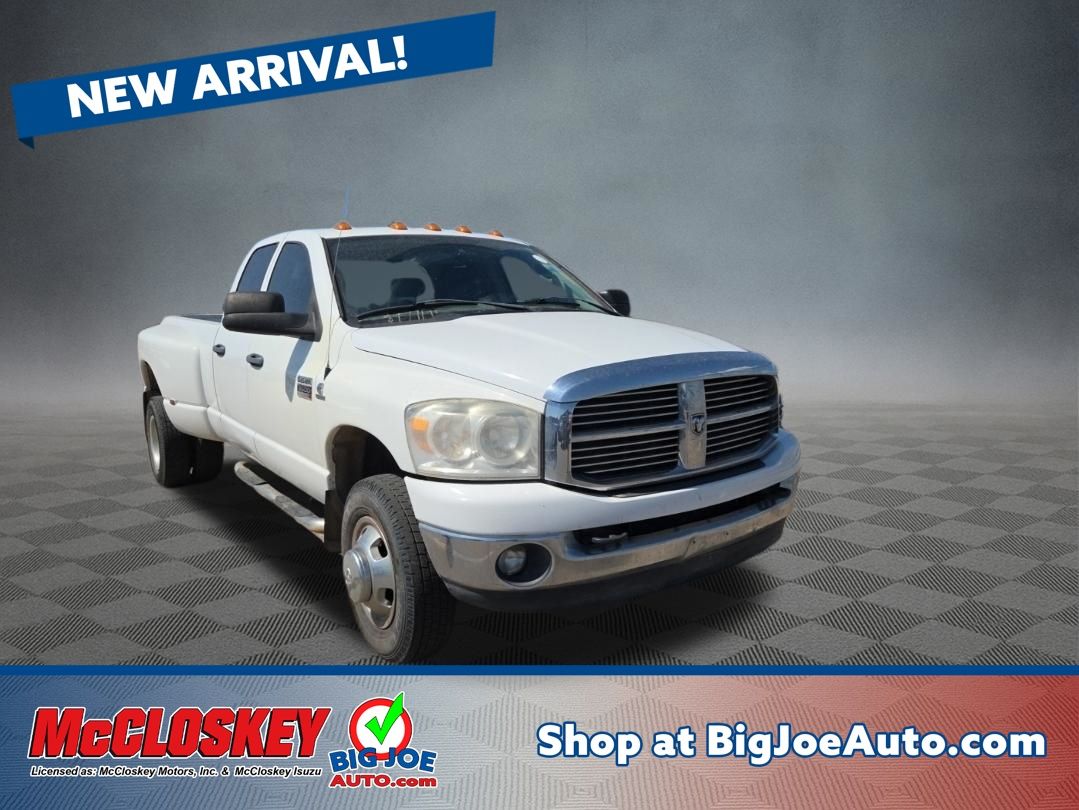Bright White Clearcoat 2008 Dodge RAM 3500 SLT Quad Cab LB DRW 4WD Pickup Truck Four-Wheel Drive 6-Speed Automatic