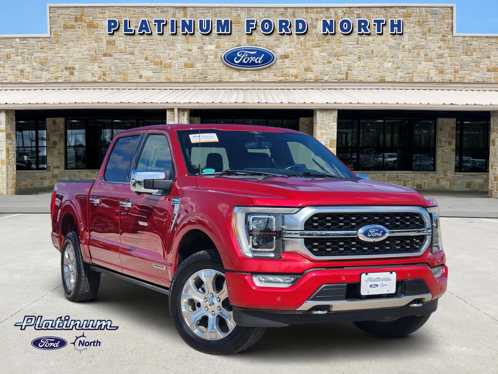 Red Metallic 2023 Ford F-150 Pickup Truck Four-Wheel Drive Automatic