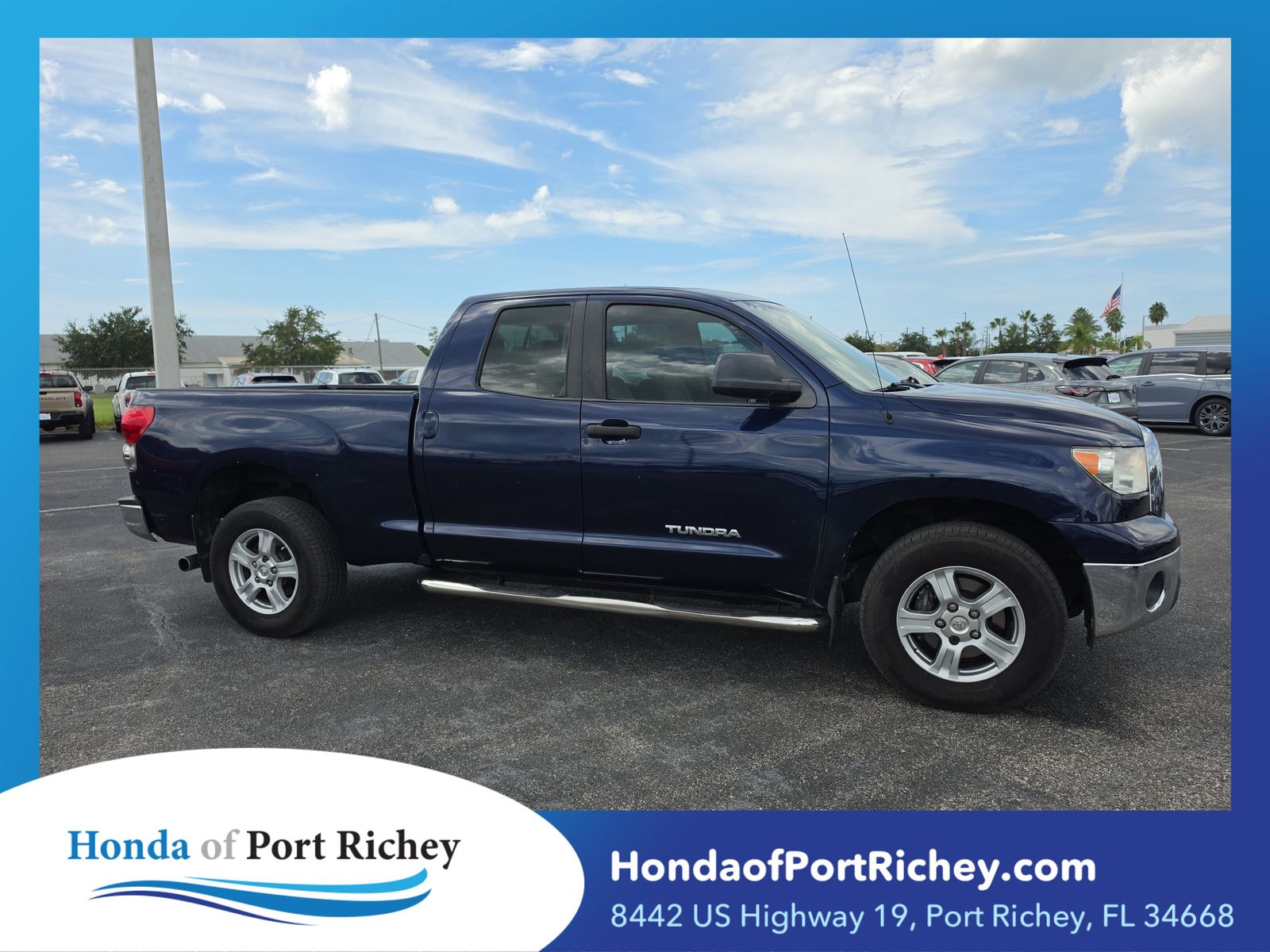 Nautical Blue Metallic 2008 Toyota Tundra Pickup Truck 5-Speed Automatic Overdrive