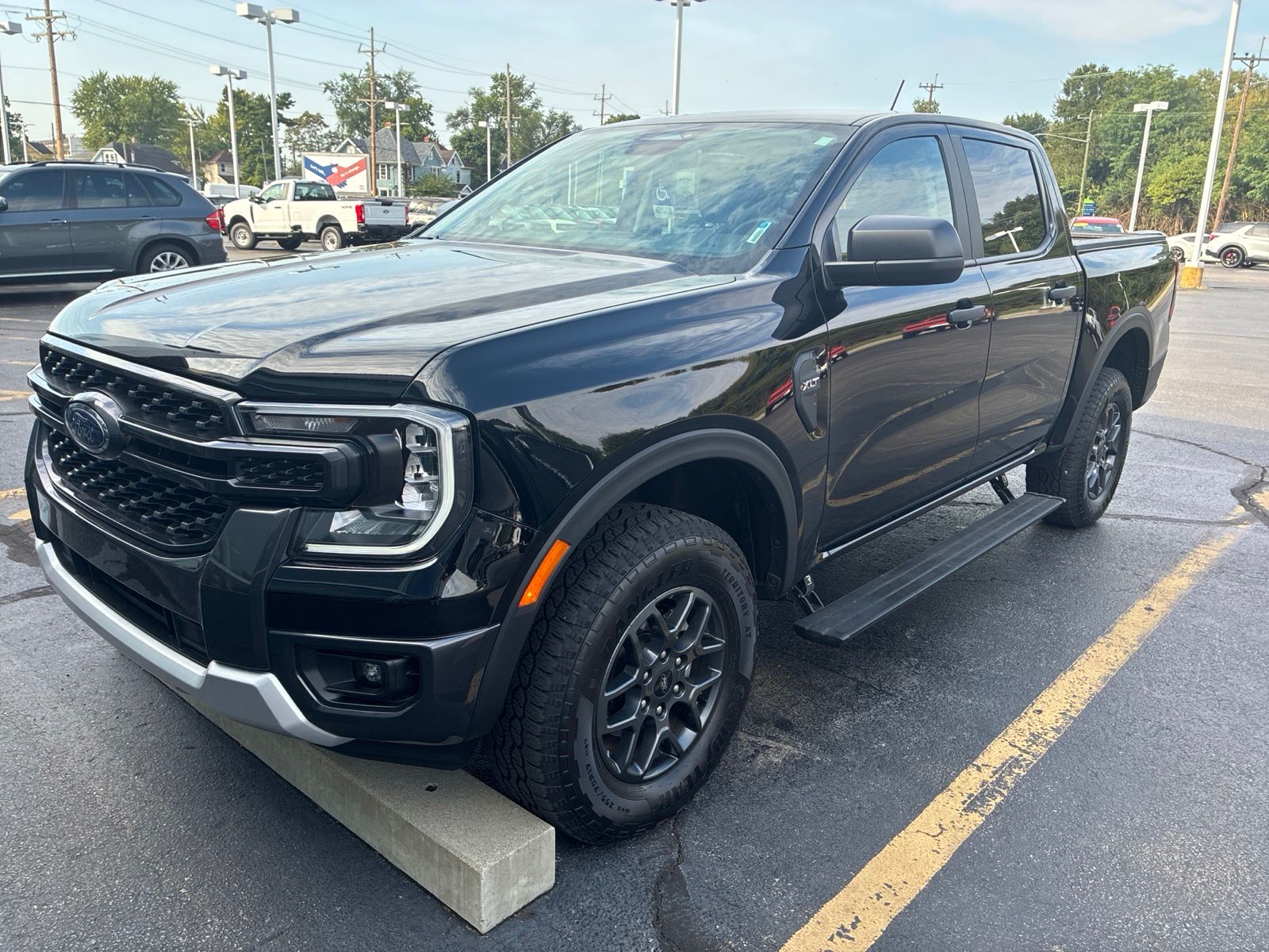 Shadow Black 2025 Ford Ranger Pickup Truck Four-Wheel Drive Automatic