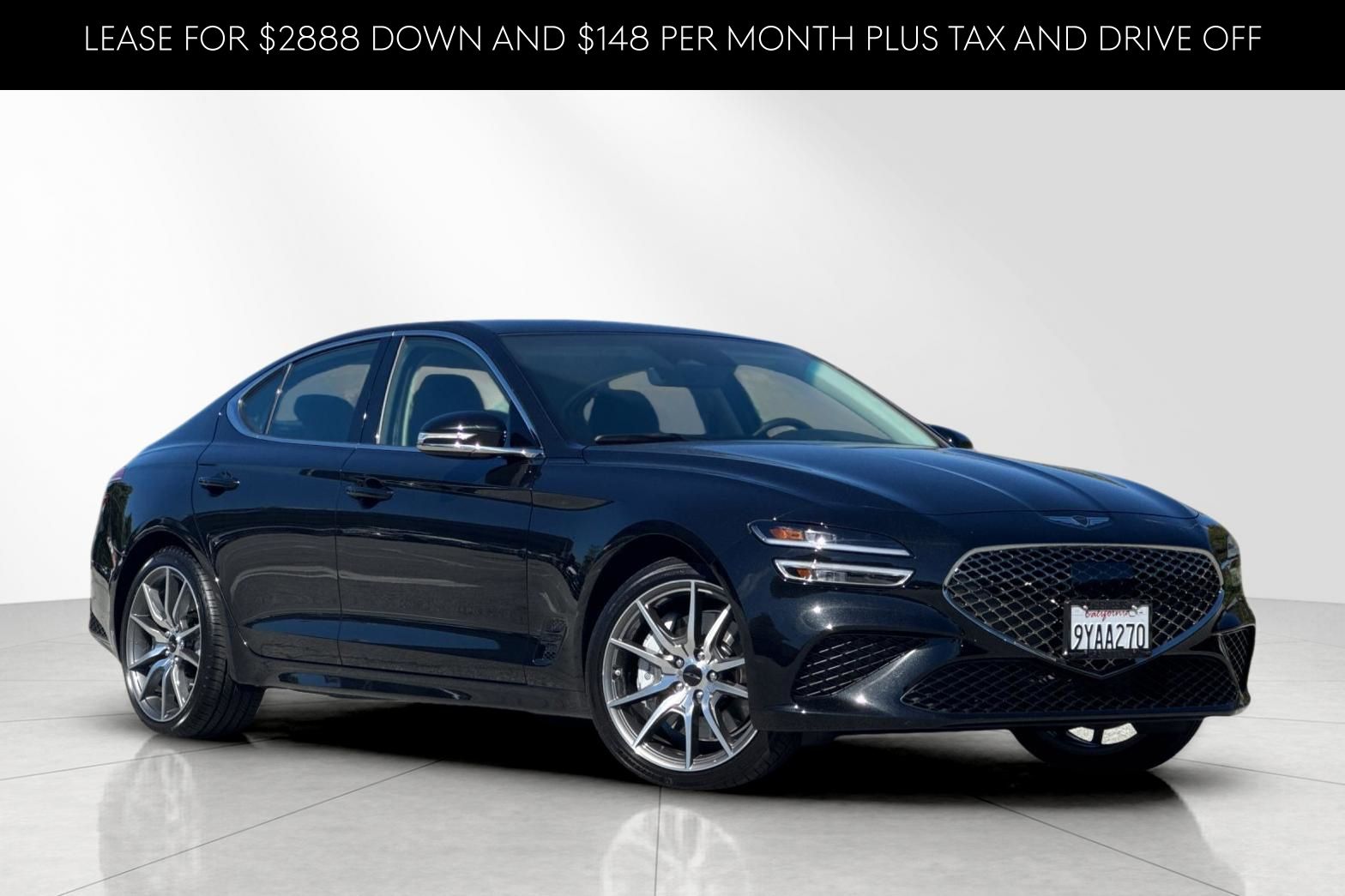 Black 2026 Genesis G70 2.5T Standard RWD Sedan Rear-Wheel Drive 8-Speed Automatic