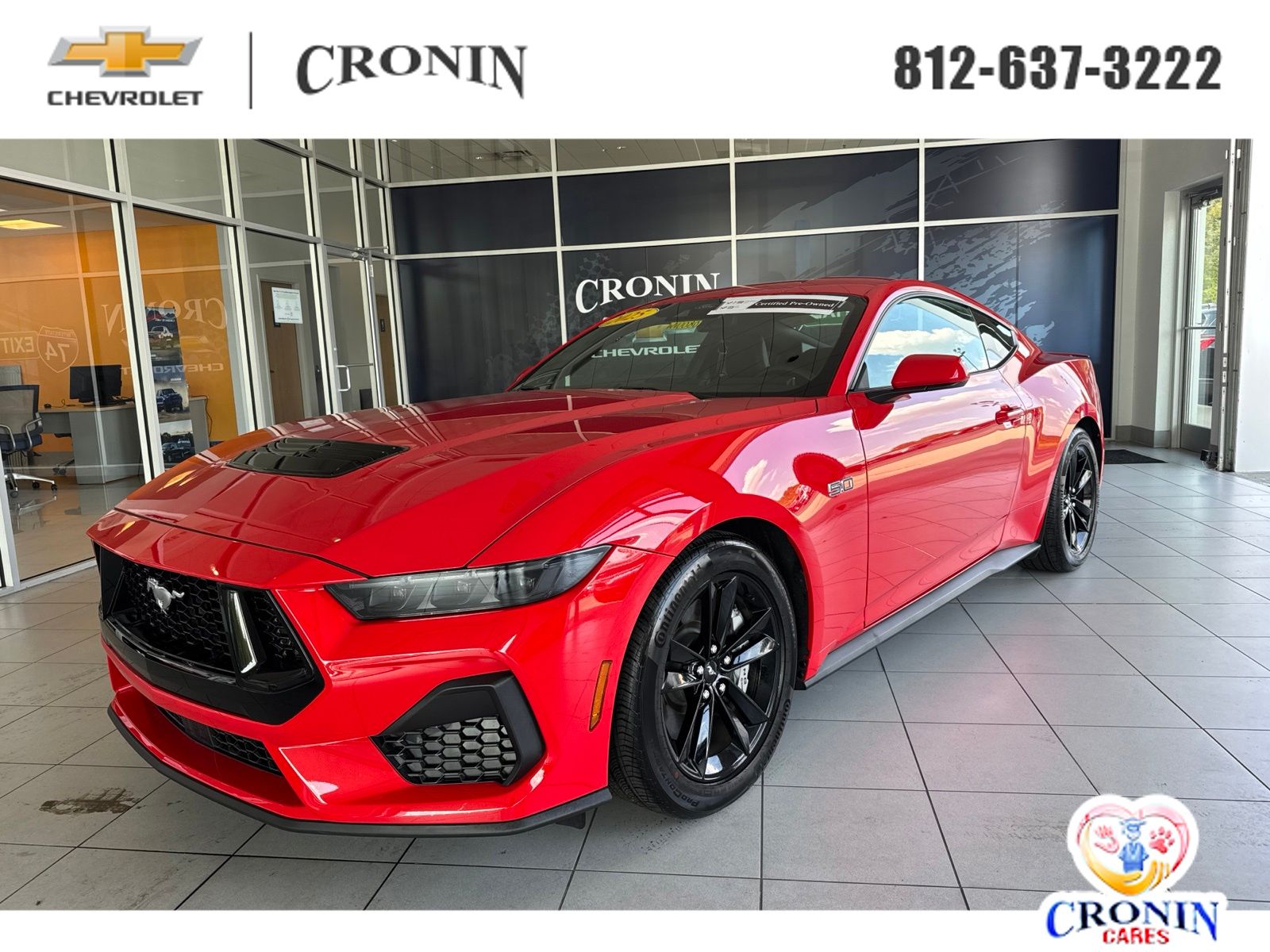 Race Red 2025 Ford Mustang Coupe Rear-Wheel Drive Automatic