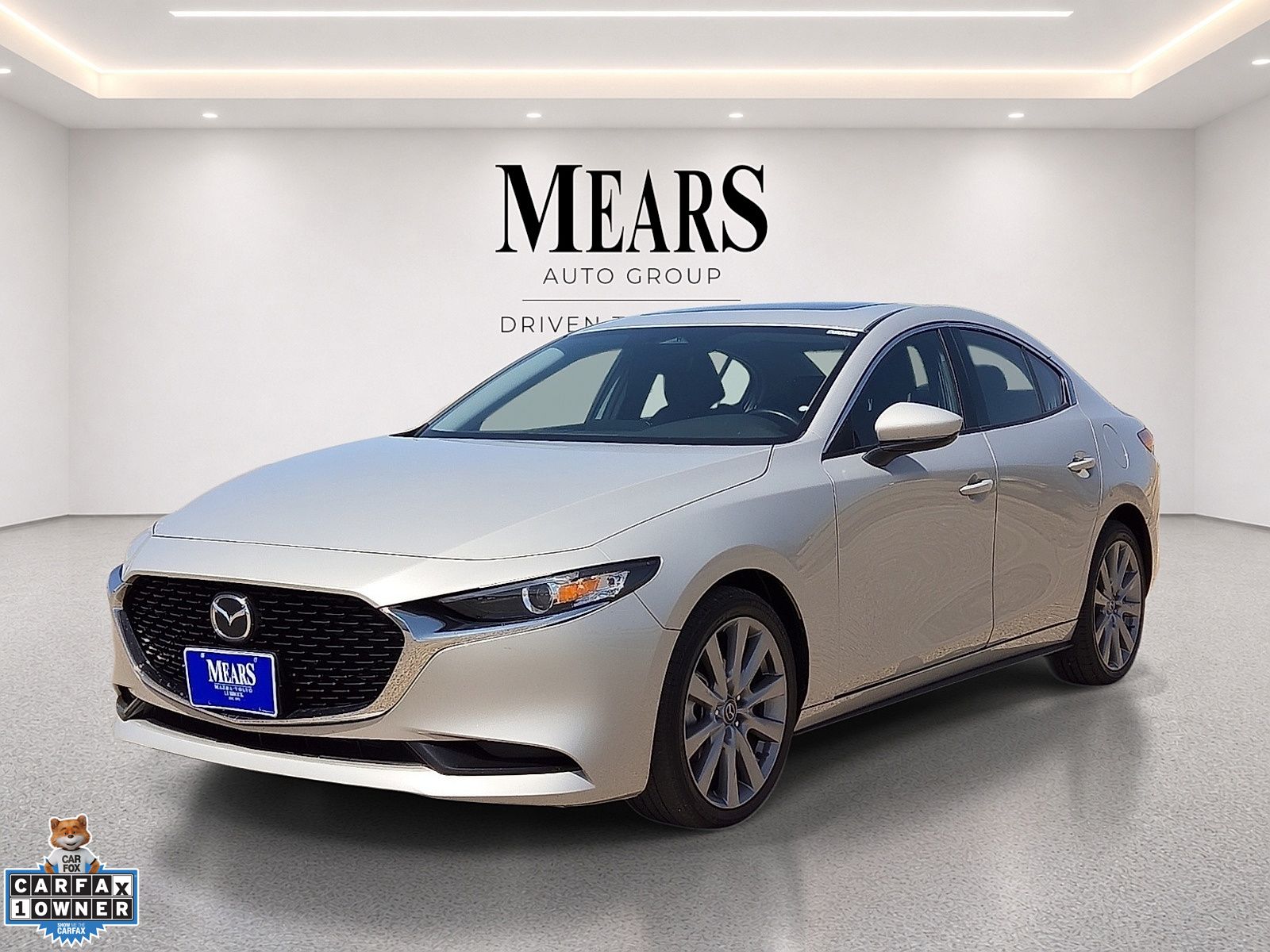 Gray (Platinum Quartz Metallic) 2025 Mazda MAZDA3 Sedan Front-Wheel Drive 6-Speed Automatic