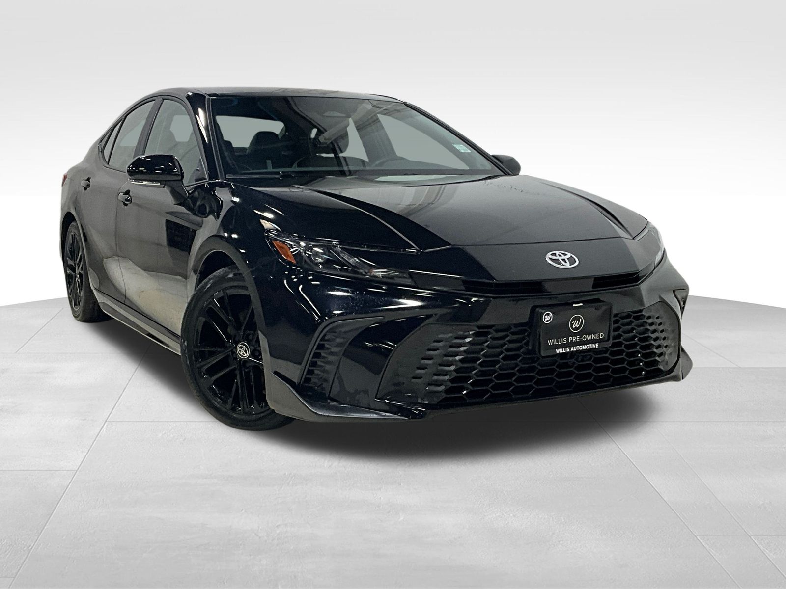Midnight Black Metallic 2025 Toyota Camry Sedan Front-Wheel Drive Continuously Variable Transmission