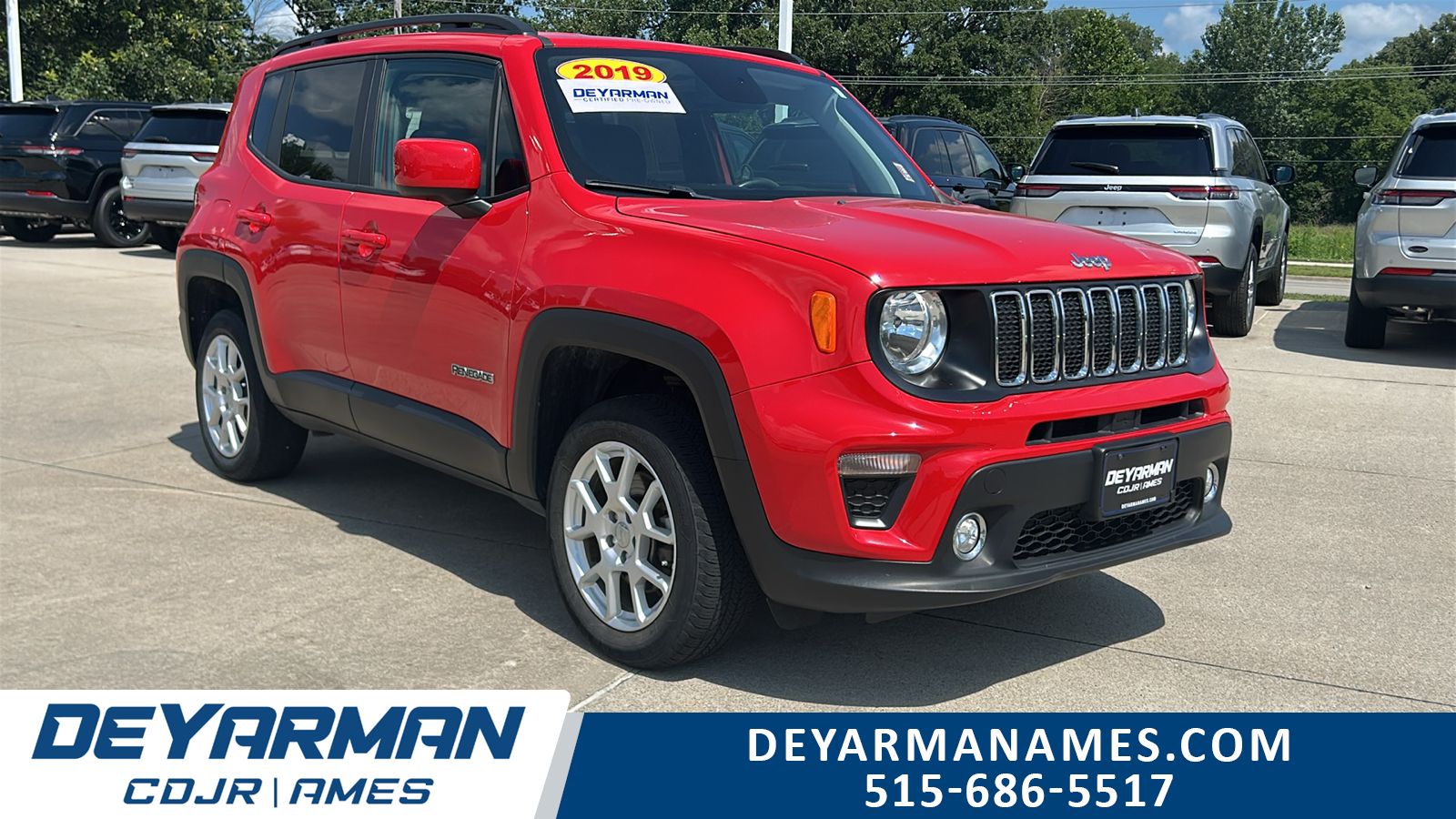 Colorado Red Clearcoat 2019 Jeep Renegade SUV / Crossover Four-Wheel Drive 9-Speed Automatic