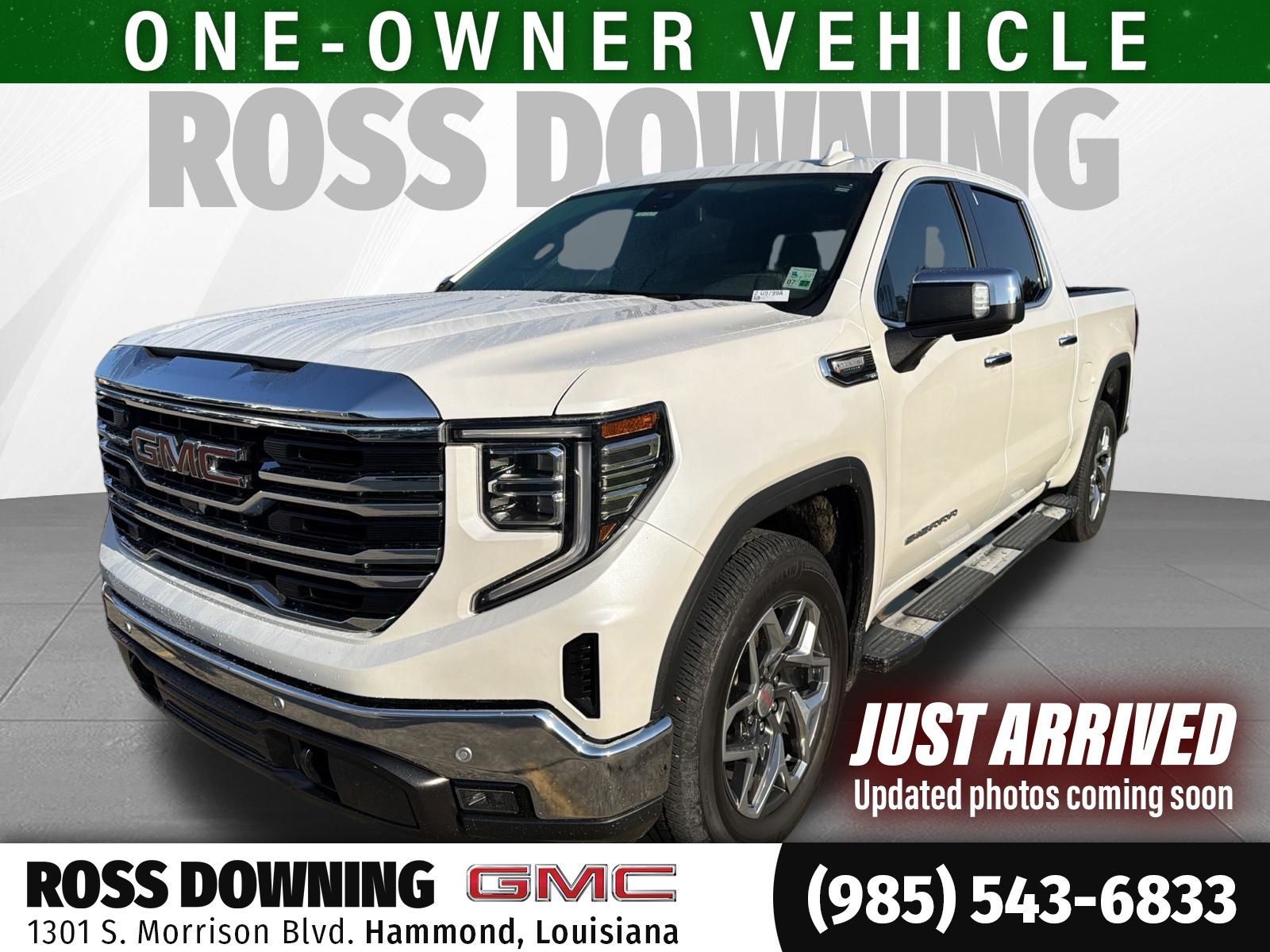 White Frost Tricoat 2023 GMC Sierra 1500 Pickup Truck 4X2 Automatic
