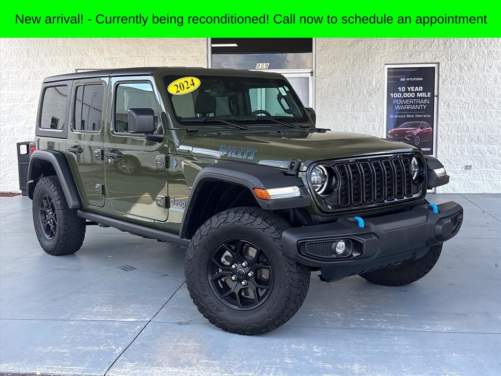 Green Clearcoat 2024 Jeep Wrangler 4xe SUV / Crossover Four-Wheel Drive 8-Speed Automatic