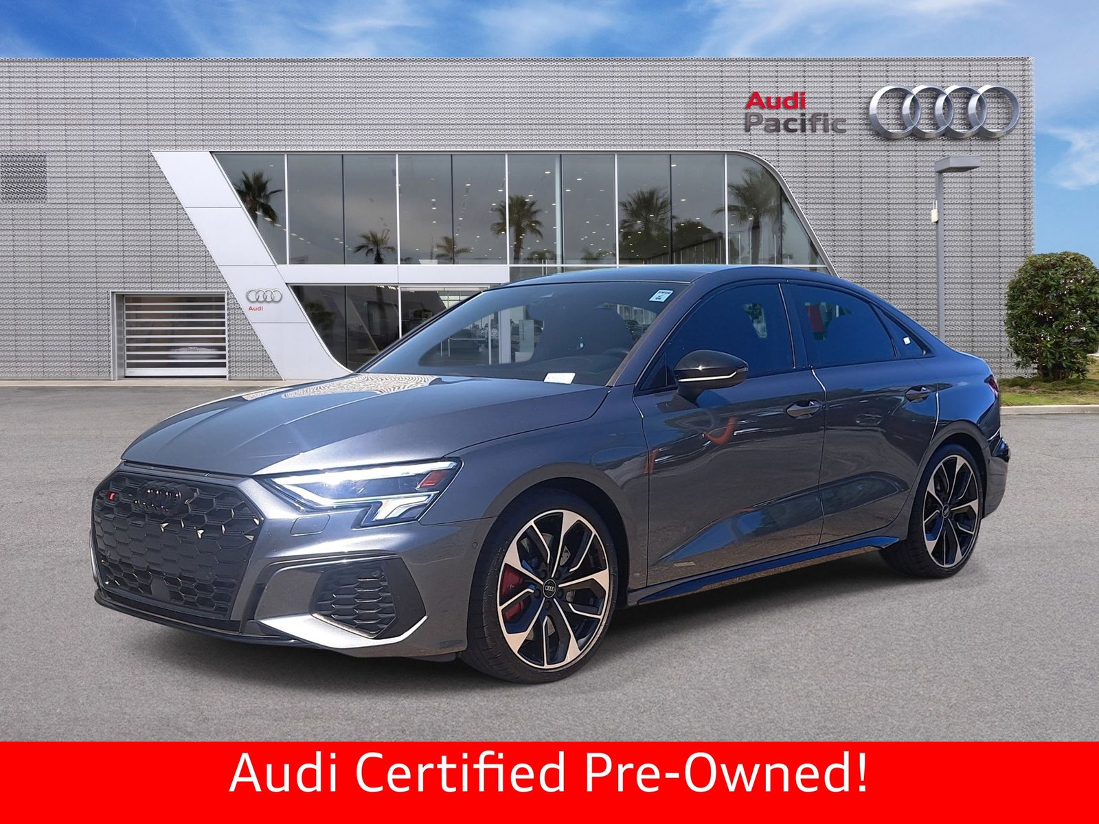 Daytona Gray Pearl Effect 2023 Audi S3 2.0T quattro Premium Plus AWD Sedan All-Wheel Drive 7-Speed Automatic
