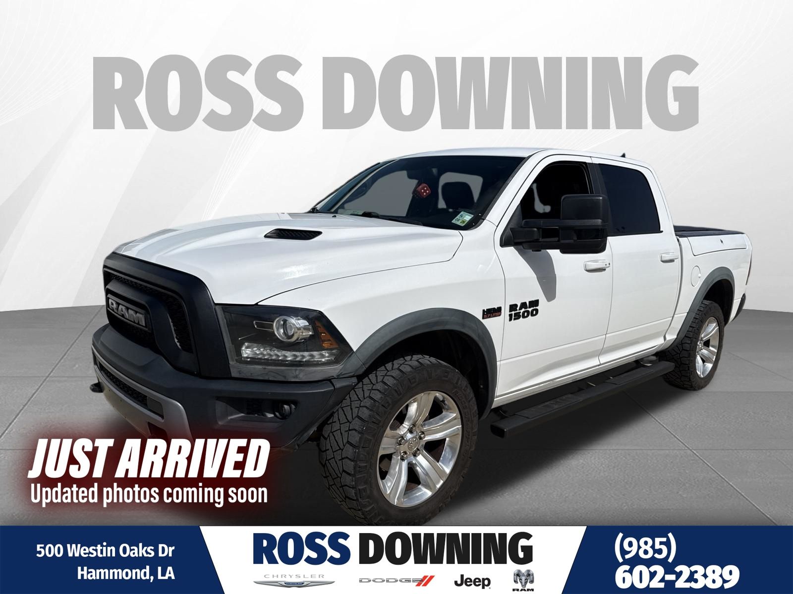 Bright White Clearcoat 2016 RAM 1500 Pickup Truck Four-Wheel Drive 8-Speed Automatic