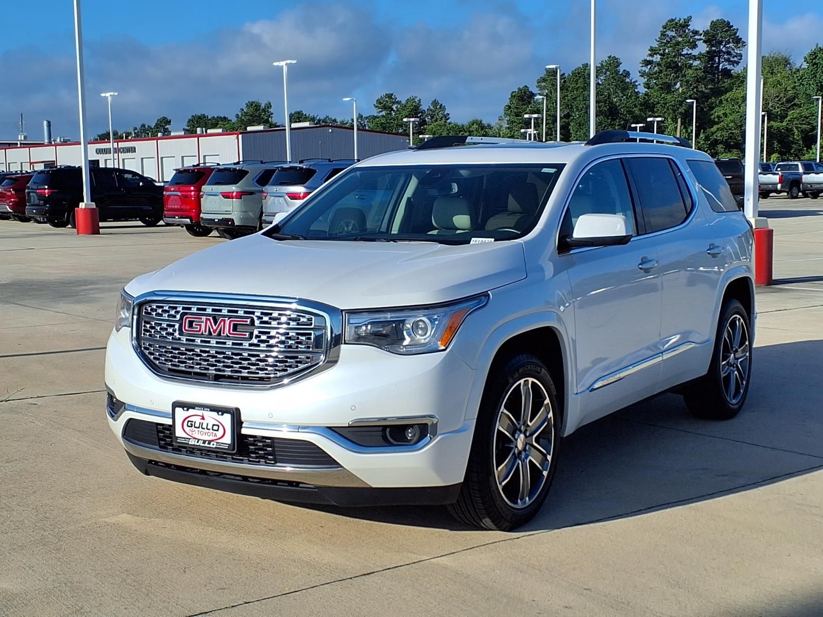 2017 GMC Acadia Denali White at Joe Myers Mazda Kia