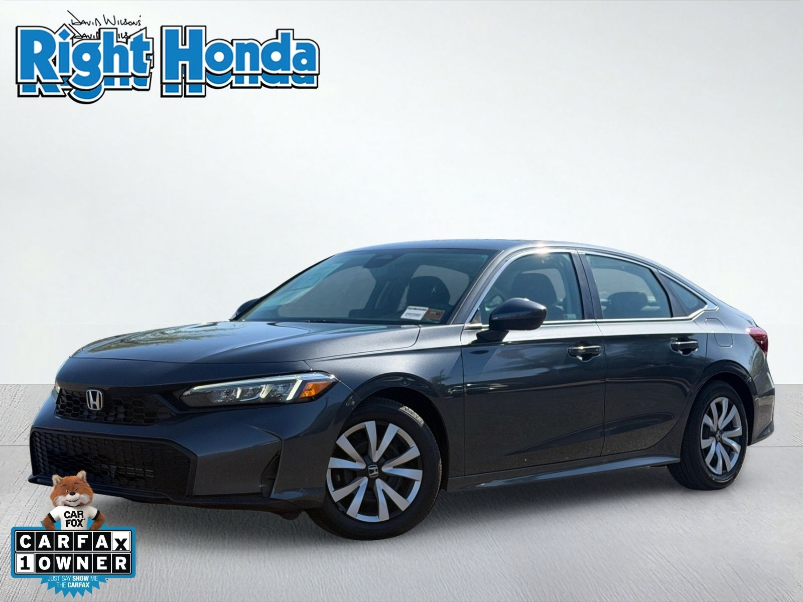 Silver 2025 Honda Civic Sedan Front-Wheel Drive Continuously Variable Transmission