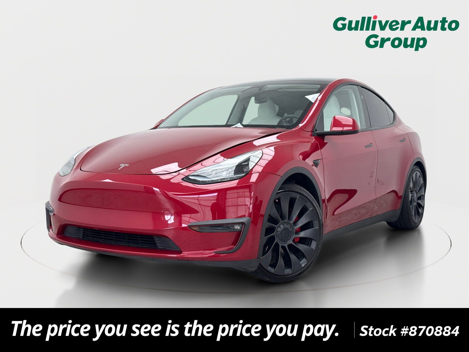 Red Multi-Coat 2023 Tesla Model Y SUV / Crossover All-Wheel Drive 1-Speed Automatic