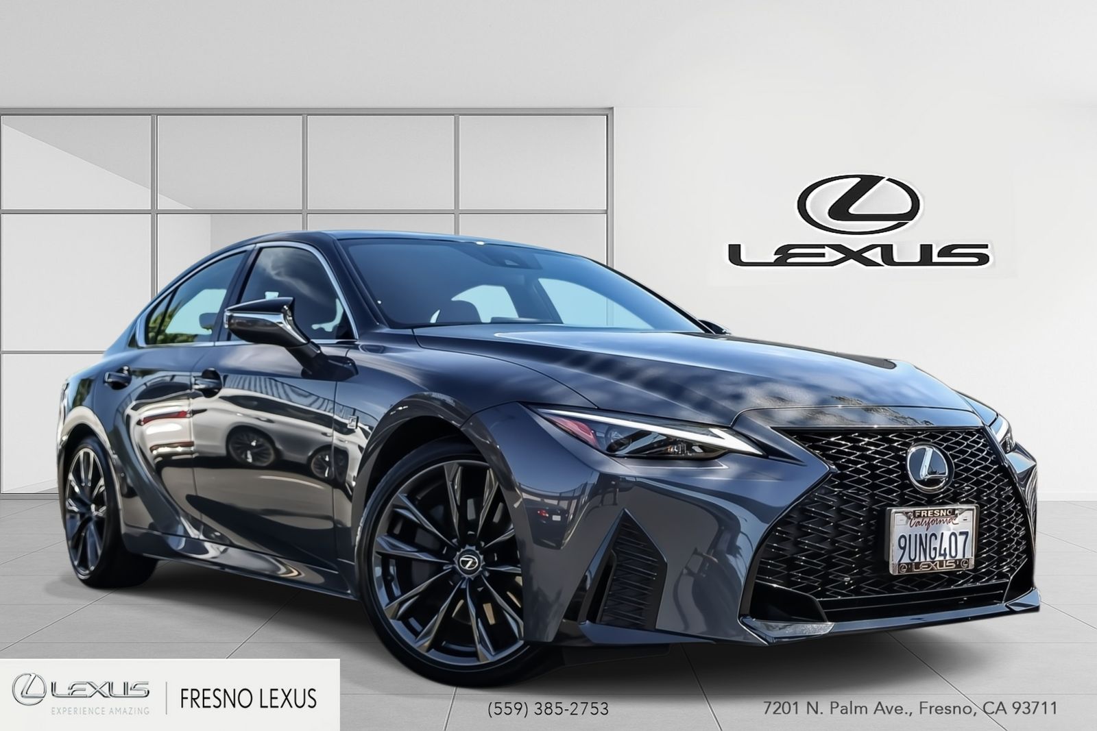Gray 2025 Lexus IS 300 F Sport Design RWD Sedan Rear-Wheel Drive 8-Speed Automatic