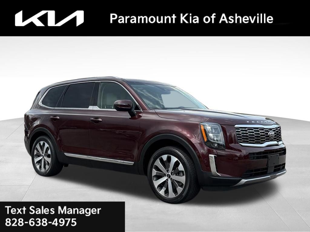 Red (Sangria) 2021 Kia Telluride EX AWD SUV / Crossover All-Wheel Drive 8-Speed Automatic