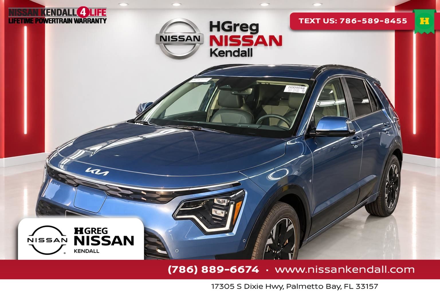 Mineral Blue 2023 Kia Niro EV SUV / Crossover Front-Wheel Drive 1-Speed Automatic