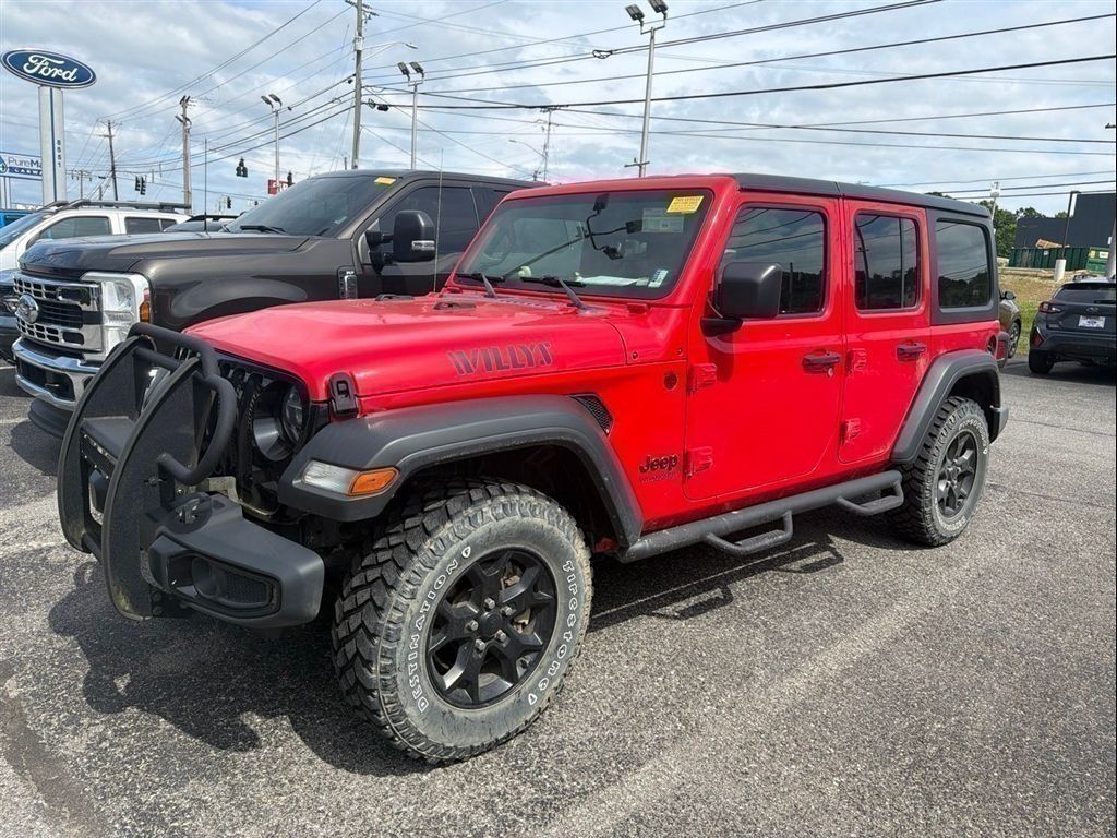 Firecracker Red Clearcoat 2021 Jeep Wrangler Unlimited Willys 4WD SUV / Crossover Four-Wheel Drive 8-Speed Automatic
