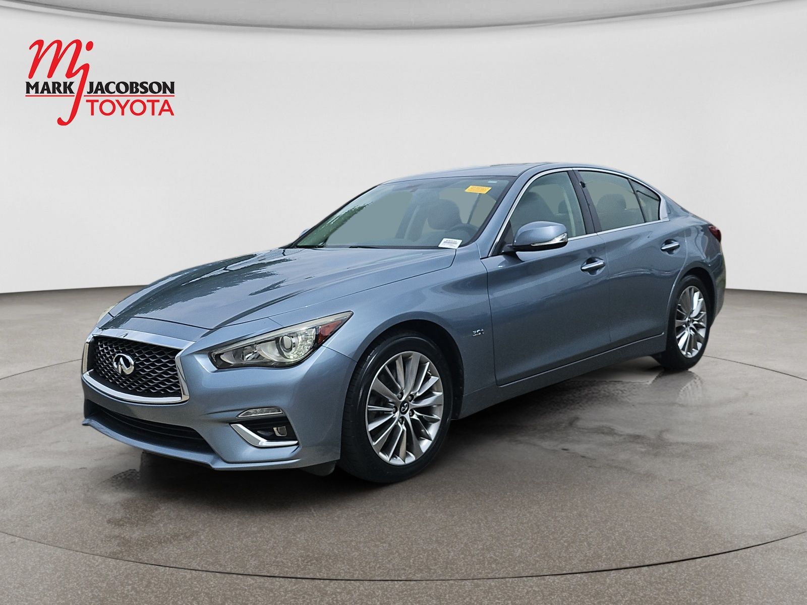 Blue 2018 INFINITI Q50 3.0t Luxe RWD Sedan Rear-Wheel Drive 7-Speed Automatic