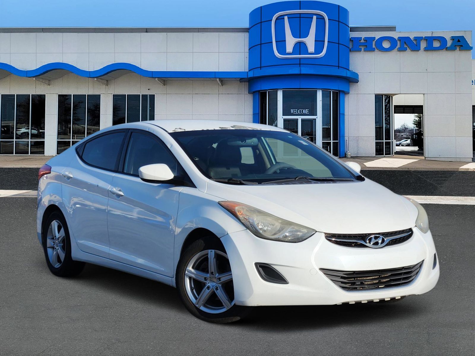 Shimmering White Mica 2012 Hyundai Elantra GLS FWD Sedan Front-Wheel Drive 6-Speed Automatic Overdrive