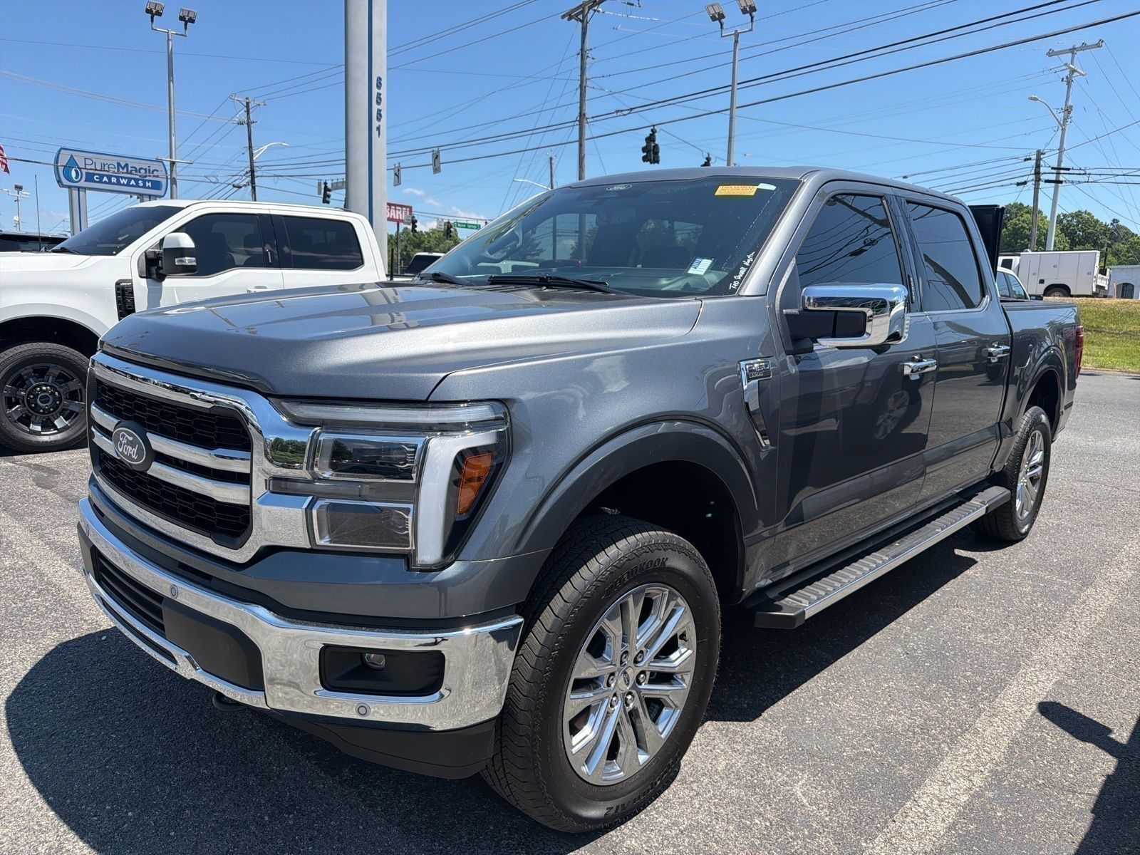 Gray Metallic 2026 Ford F-150 Lariat SuperCrew 4WD Pickup Truck Four-Wheel Drive Automatic