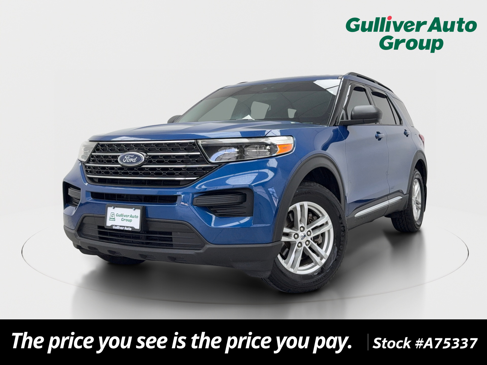 Blue Metallic 2020 Ford Explorer SUV / Crossover All-Wheel Drive Automatic