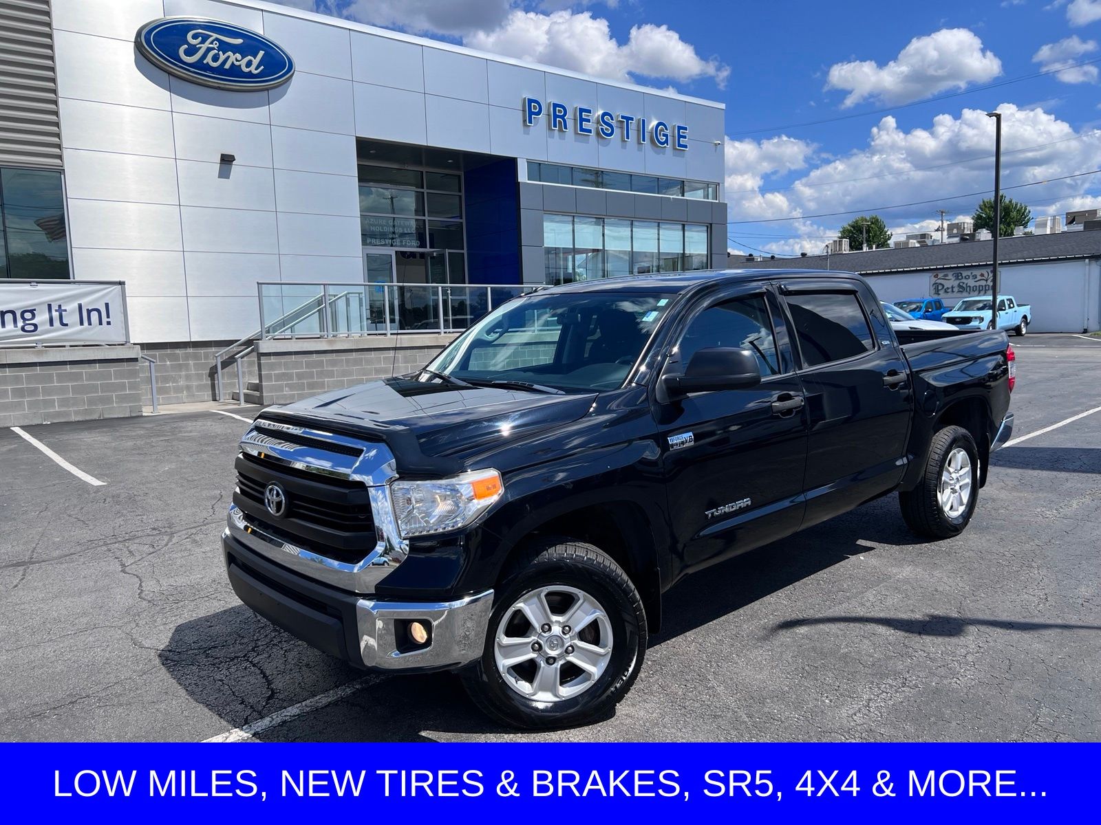 Black 2017 Toyota Tundra Pickup Truck Four-Wheel Drive 6-Speed Automatic Overdrive