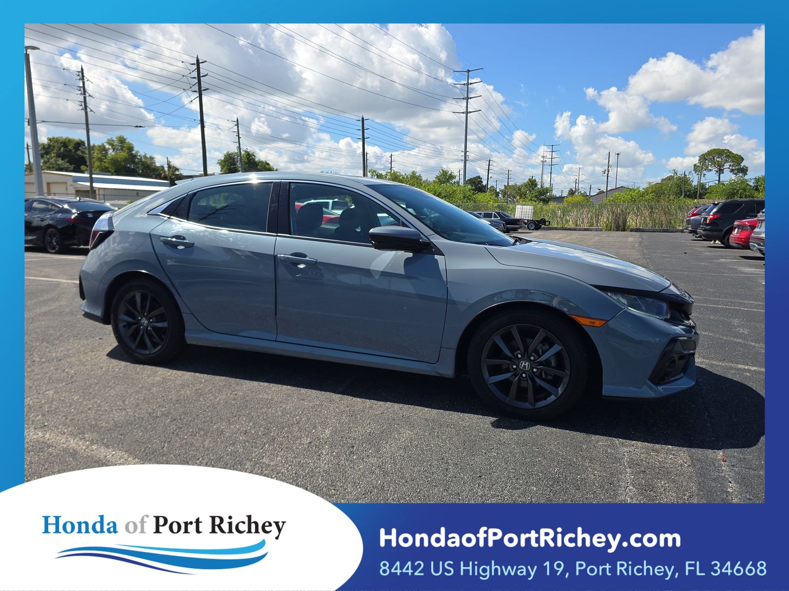 Lunar Silver Metallic 2021 Honda Civic Hatchback Hatchback Front-Wheel Drive Continuously Variable Transmission