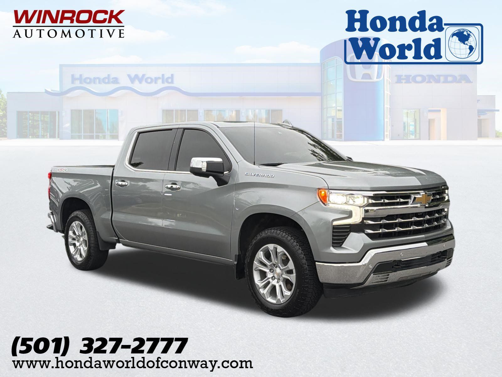 Sterling Gray Metallic 2025 Chevrolet Silverado 1500 Pickup Truck Four-Wheel Drive Automatic