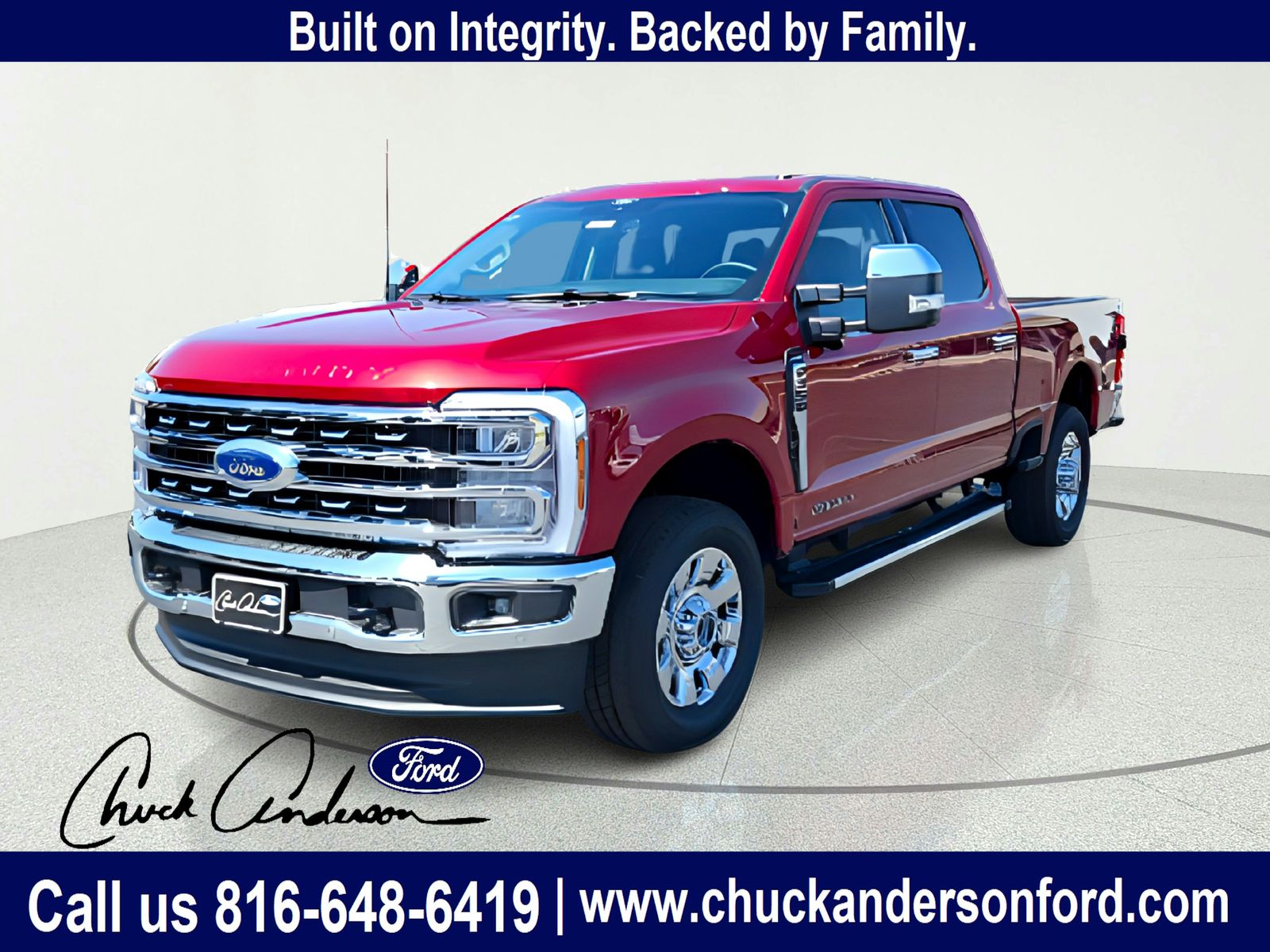 Ruby Red Metallic 2026 Ford F-350 Super Duty Pickup Truck Four-Wheel Drive Automatic