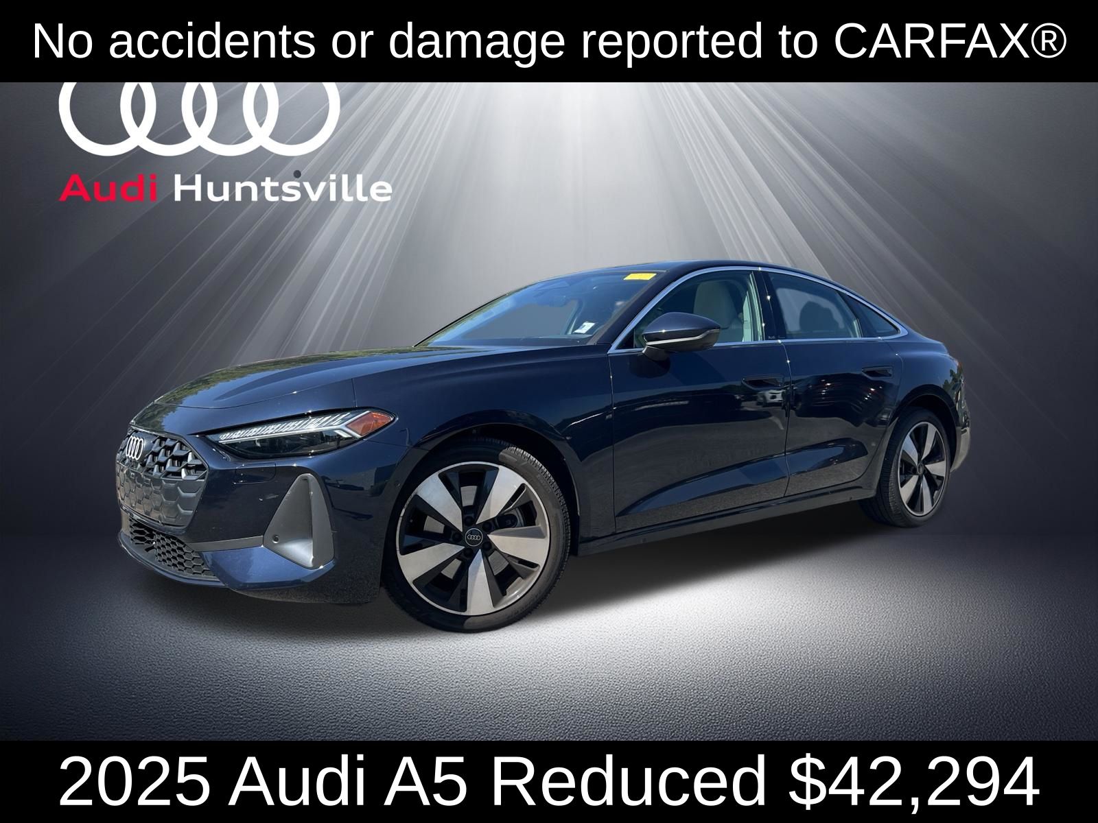 Firmament Blue Metallic 2025 Audi A5 Sedan All-Wheel Drive 7-Speed Automatic