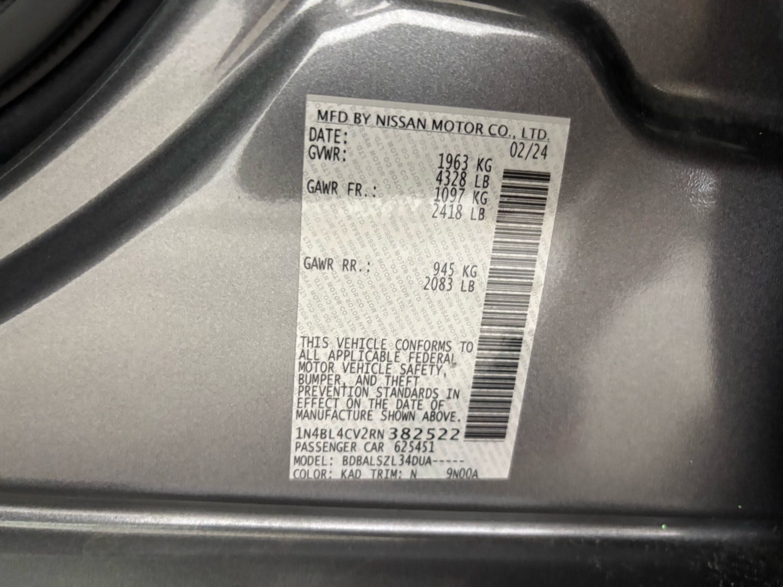 Used Car 2024 Nissan Altima  2.5 Sr For Sale Under $20,000 In Austin, Texas