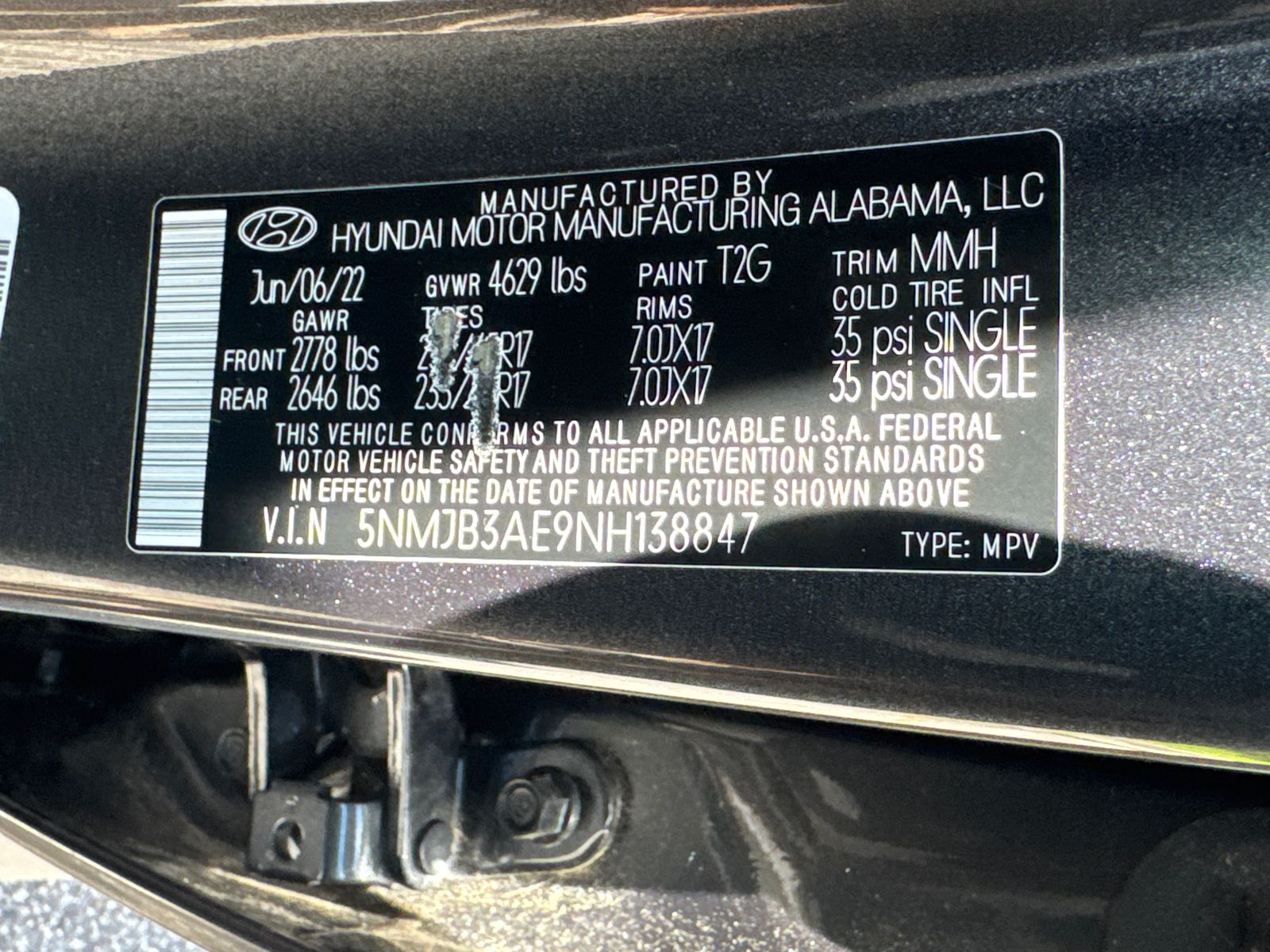 Used 2022 Gray Hyundai SEL image 32